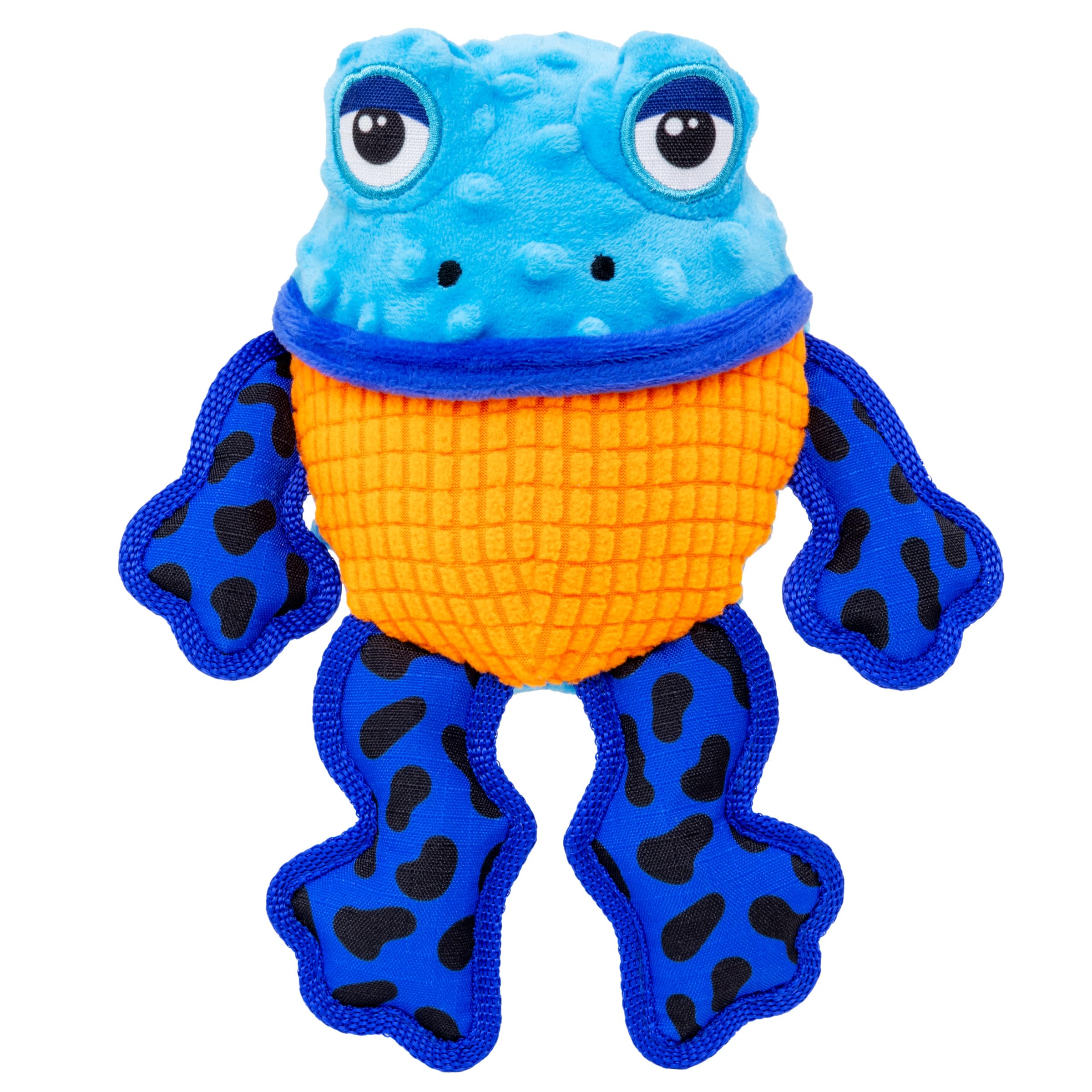 KONG Tropics Rattlez Dog Toy - Durable Plush with Rattle & Crinkle Sounds, Multi-Texture Interactive Enrichment Toy for Dogs (Fr