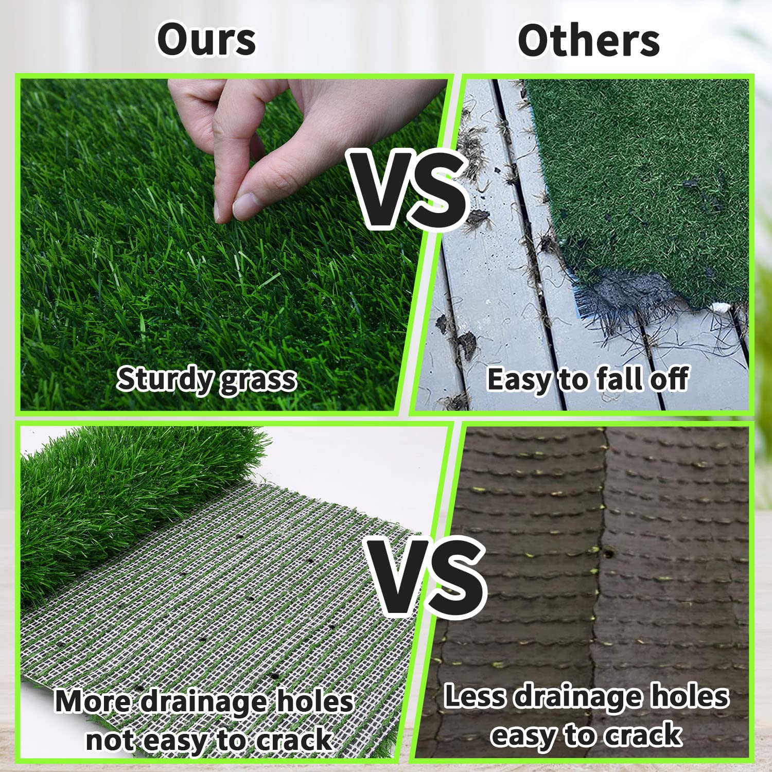Soft Artificial Grass Pad For Dogs 28 X 40 Inches, High Absorbency, Easy To Clean, Indoor/Outdoor Use (1 Pack)