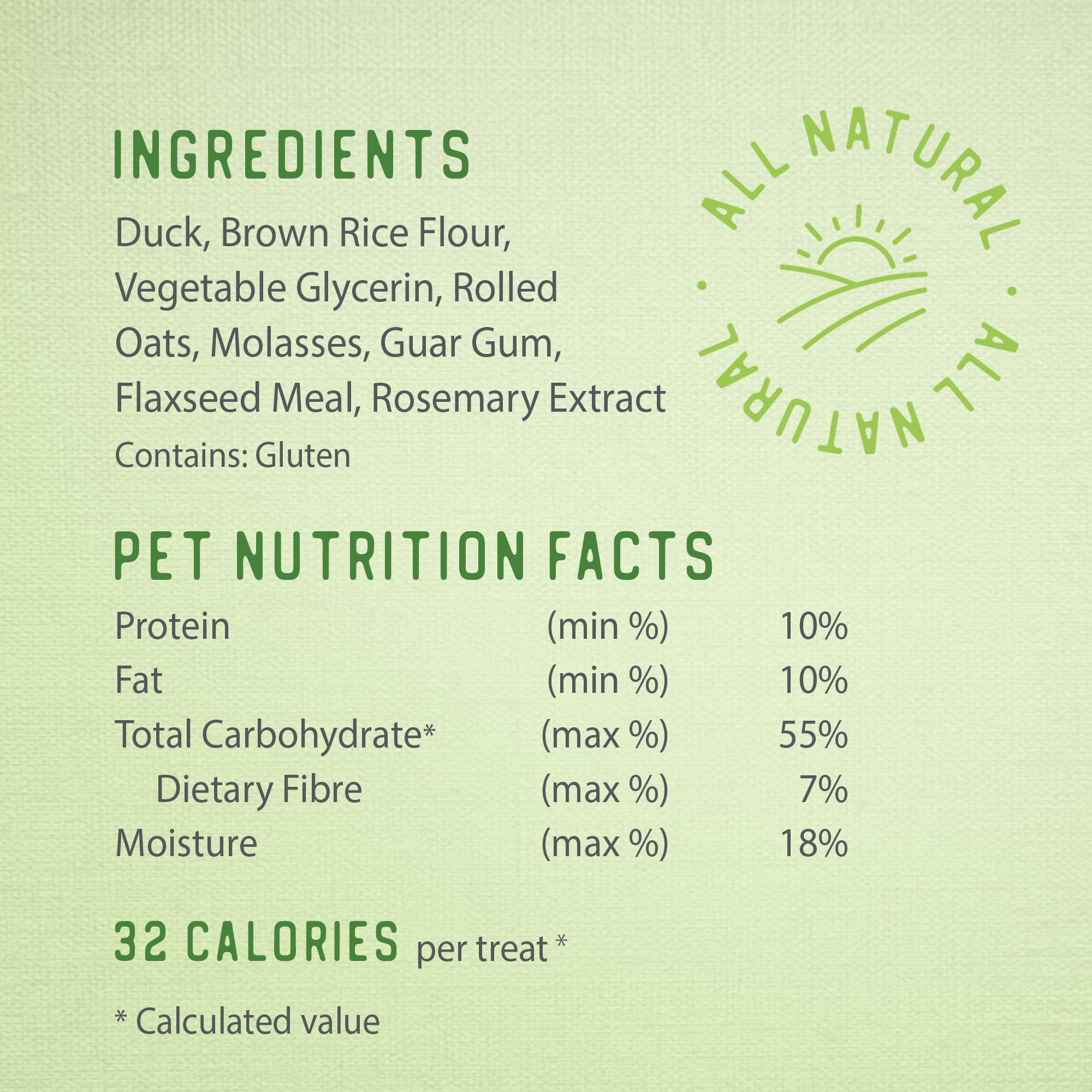Caledon Farms Chewy Duck Sticks Dog Treats, No Additives, Preservatives Free, 7.76 Ounces