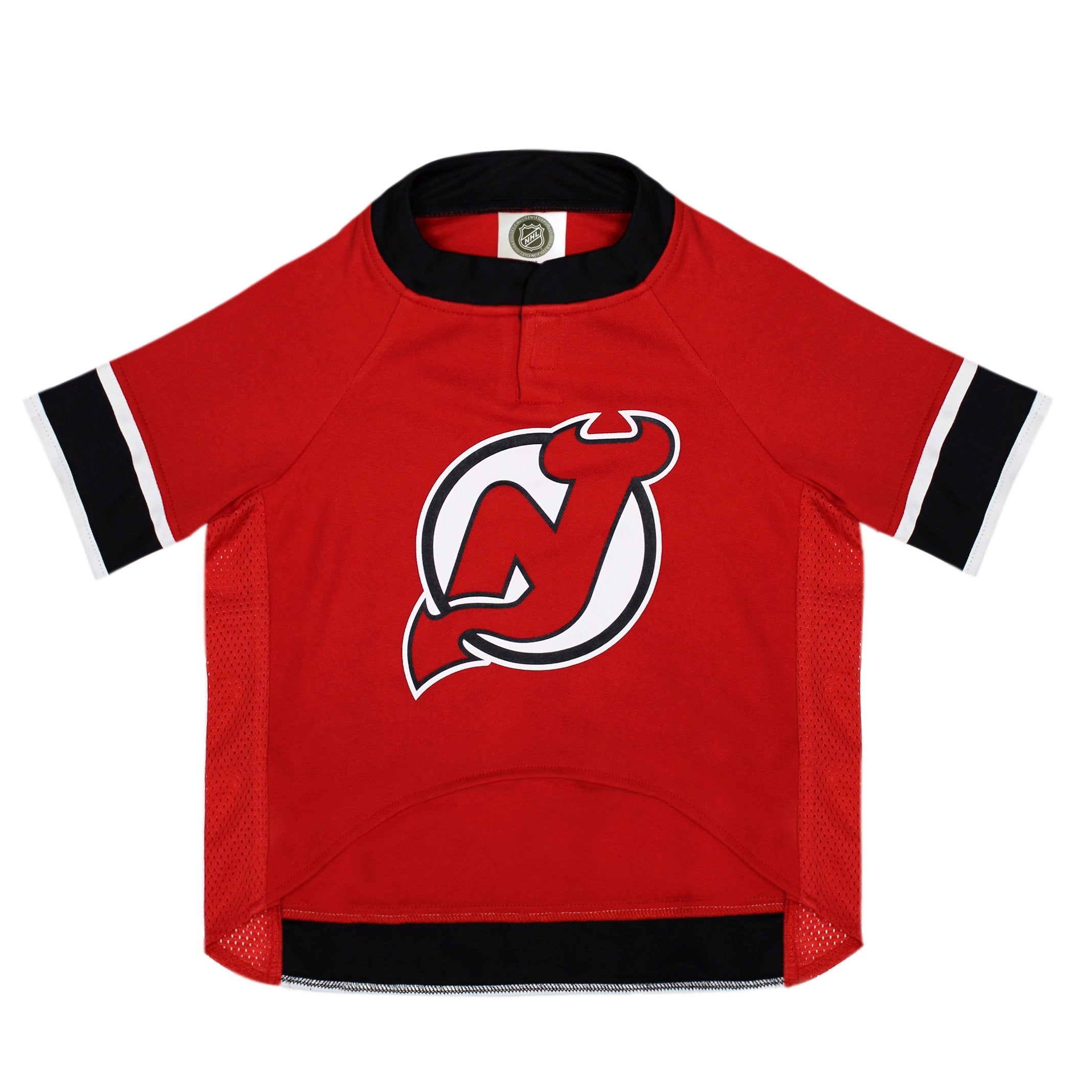 Pets First NHL New Jersey Devils Jersey for Dogs & Cats, Large. - Let Your Pet Be A Real NHL Fan!