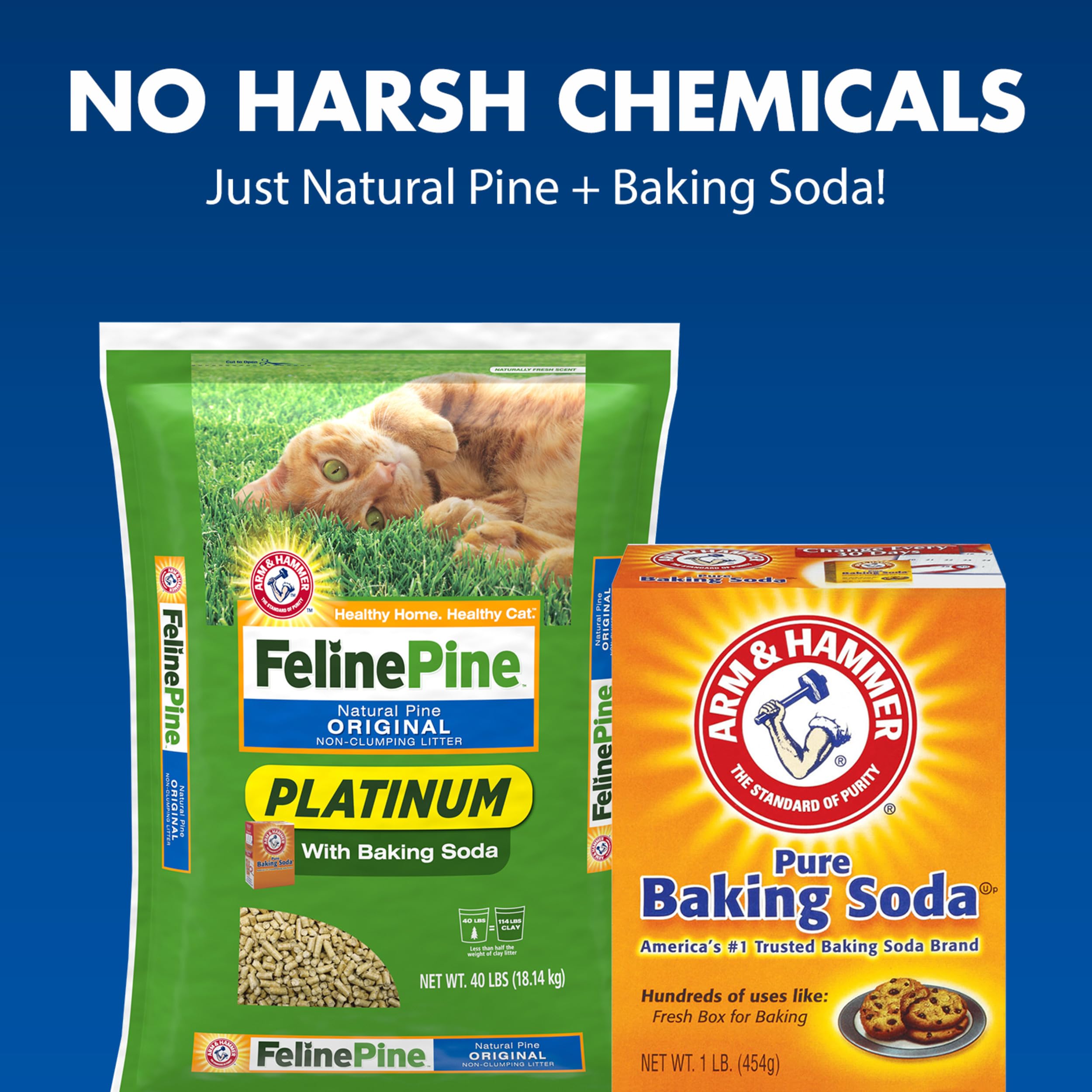 Feline Pine Platinum Non-Clumping Cat Litter 18Lb.