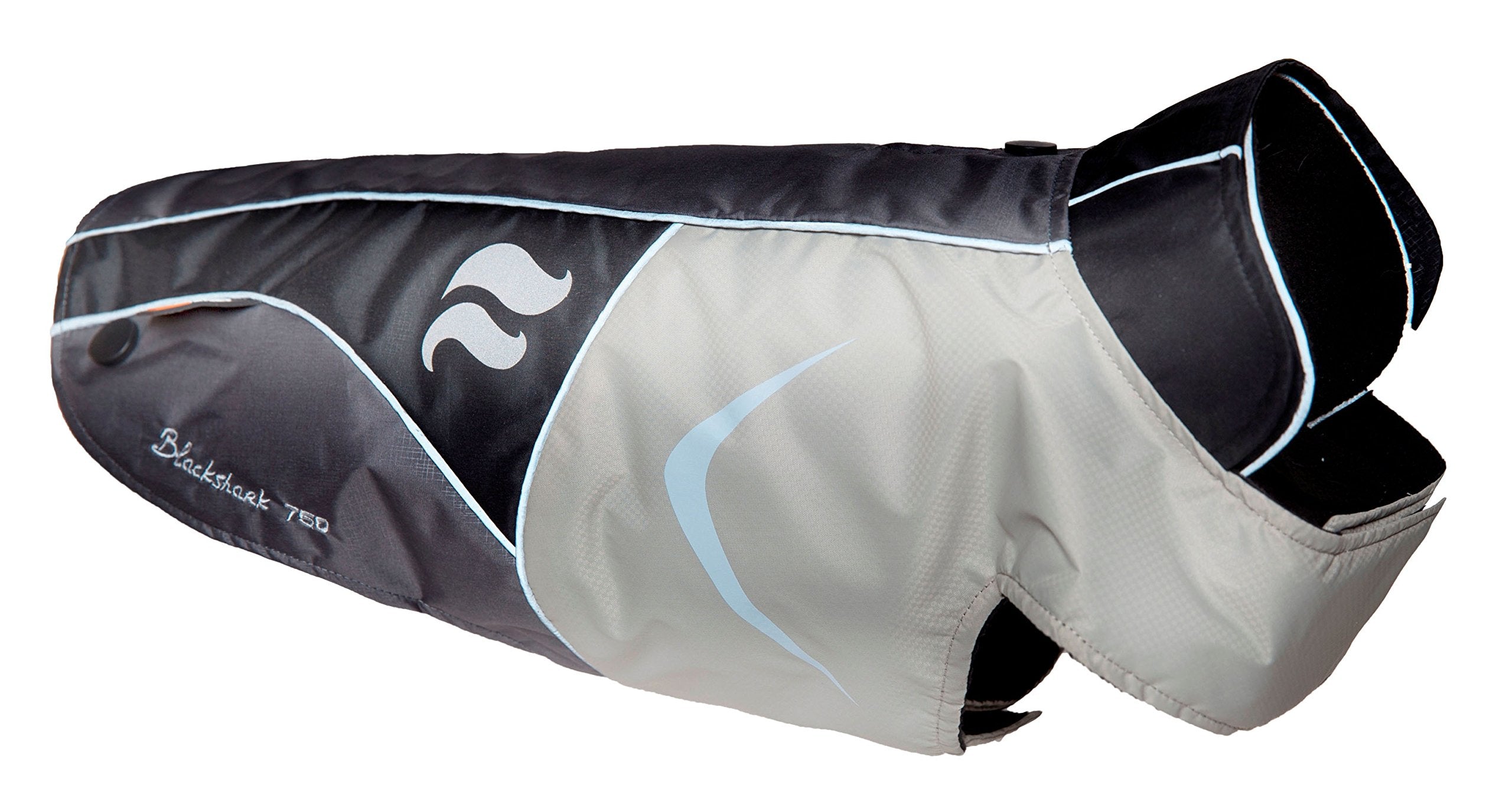 Helios Lotus-Rusher Waterproof 2-in-1 Convertible Dog Jacket w/Blackshark Technology, Small, Grey, Black
