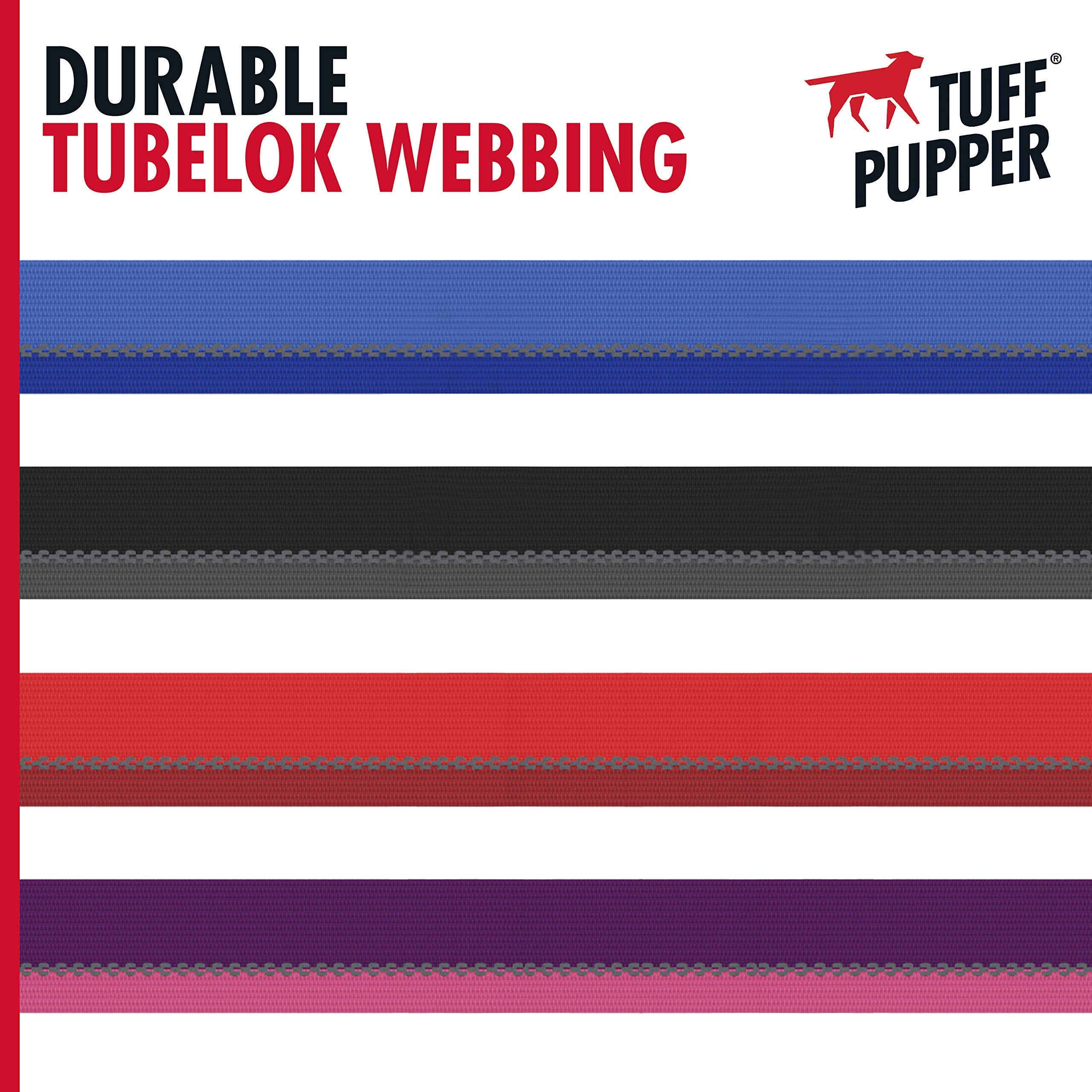 Tuff Pupper Heavy Duty Dog Collar | Tough Dog Collar | Reflective Dog Collar With Aluminum D-Ring Leash Clip | Separate Dog Id T