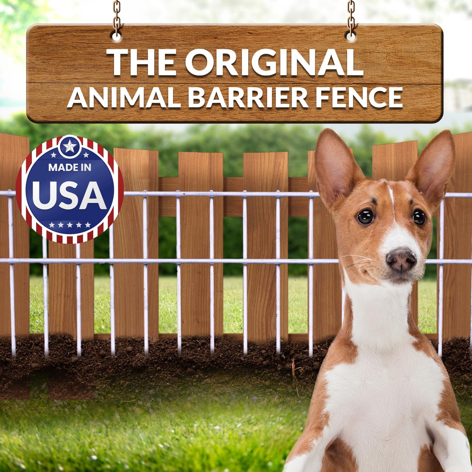Dig Defence 2 Pack, 24   (L) x 15   (H) Original Animal Barrier Fence - X-Large No Dig Fence for Dogs & Rabbits, Durable Outdoor