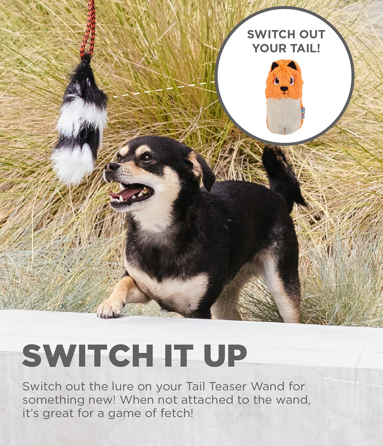 Outward Hound Tail Teaser Replacement Lure For Dog Teaser Wand, Fox