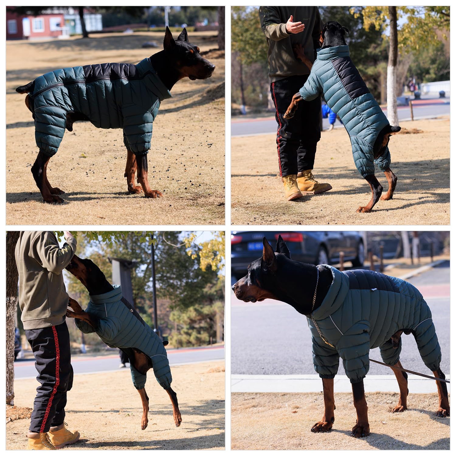 Armygreen Dog Coat - Reflective Warm Vest For Small, Medium, Large Dogs, Waterproof, Windproof, Zippered, Adjustable Xxl