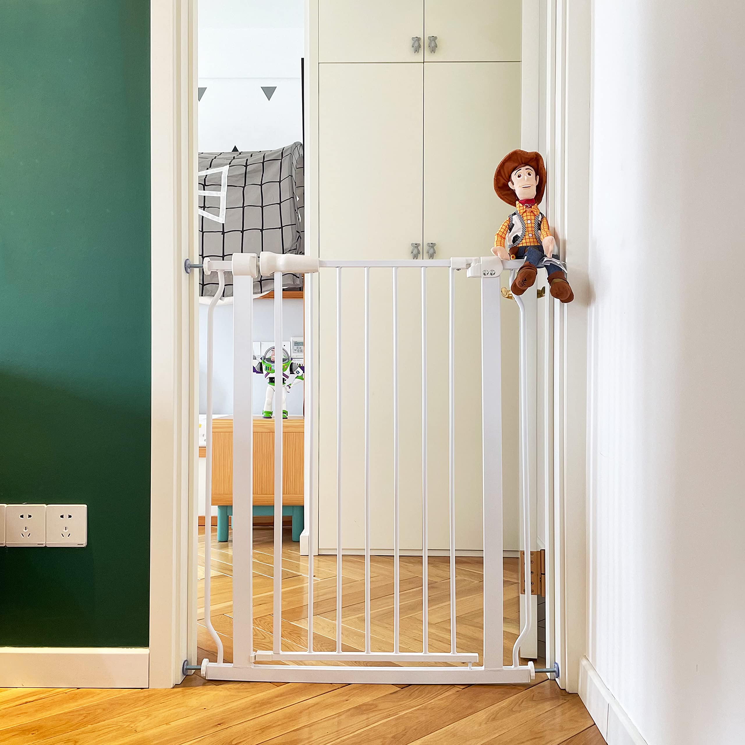 BalanceFrom Easy Walk-Thru Safety Gate for Doorways and Stairways with Auto-Close/Hold-Open Features, 36-Inch Tall, Fits 29.1 - 