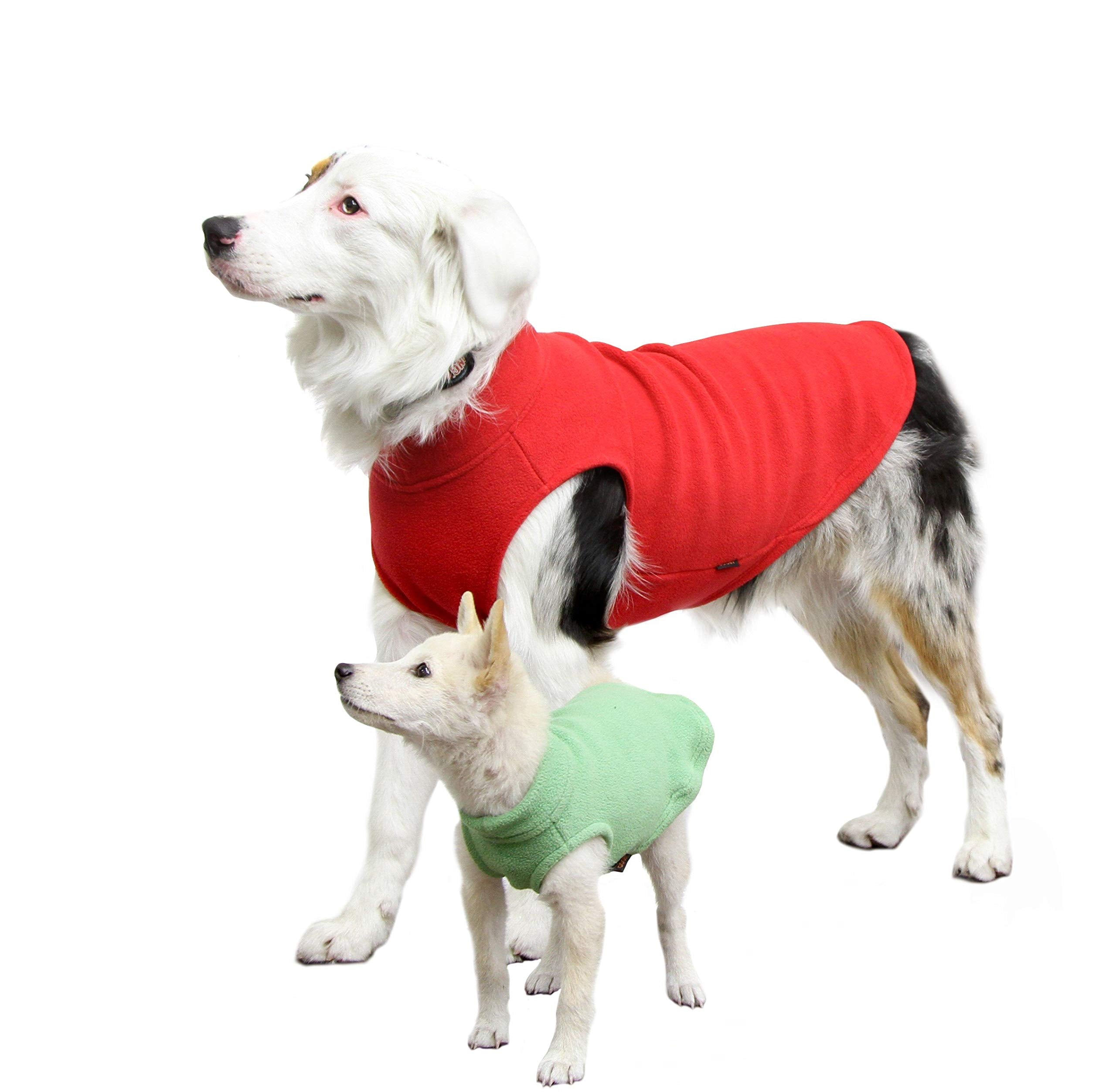 Gooby Stretch Fleece Vest Dog Sweater - Warm Pullover Fleece Dog Jacket - Winter Dog Clothes For Small Dogs, Large Dogs, Boy Or Girl - Soft, Super Stretchy Fleece Vest Dog Sweater - Black, 6X-Large