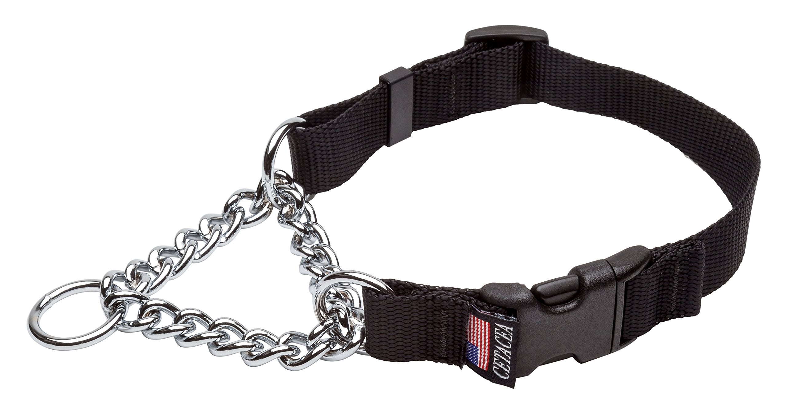 Chain Martingale w/ Quick Release - Extra Small - Black - Dog/Pet Collar