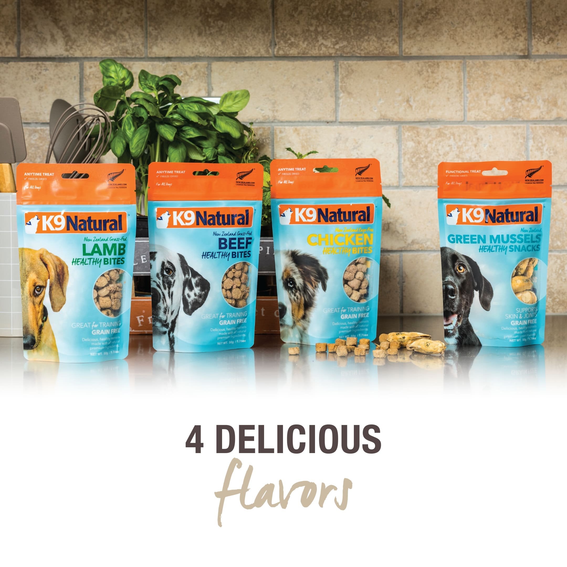 K9 Natural Grain-Free Freeze-Dried Dog Treats, Lamb Bites 1.76oz