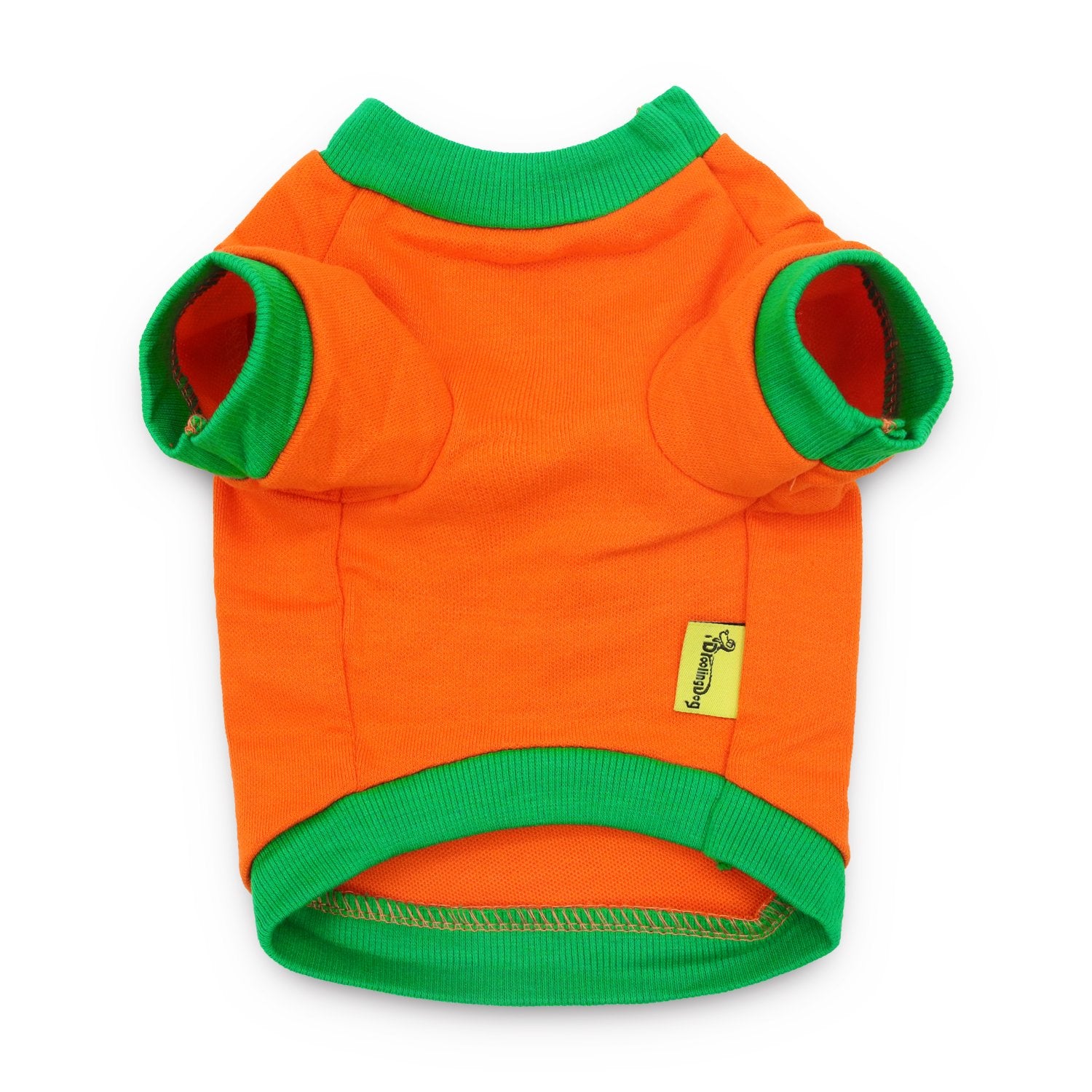 DroolingDog Pet Clothes Dog Halloween T-Shirt Pumpkin Head Costume for Small Dogs, Medium, Green