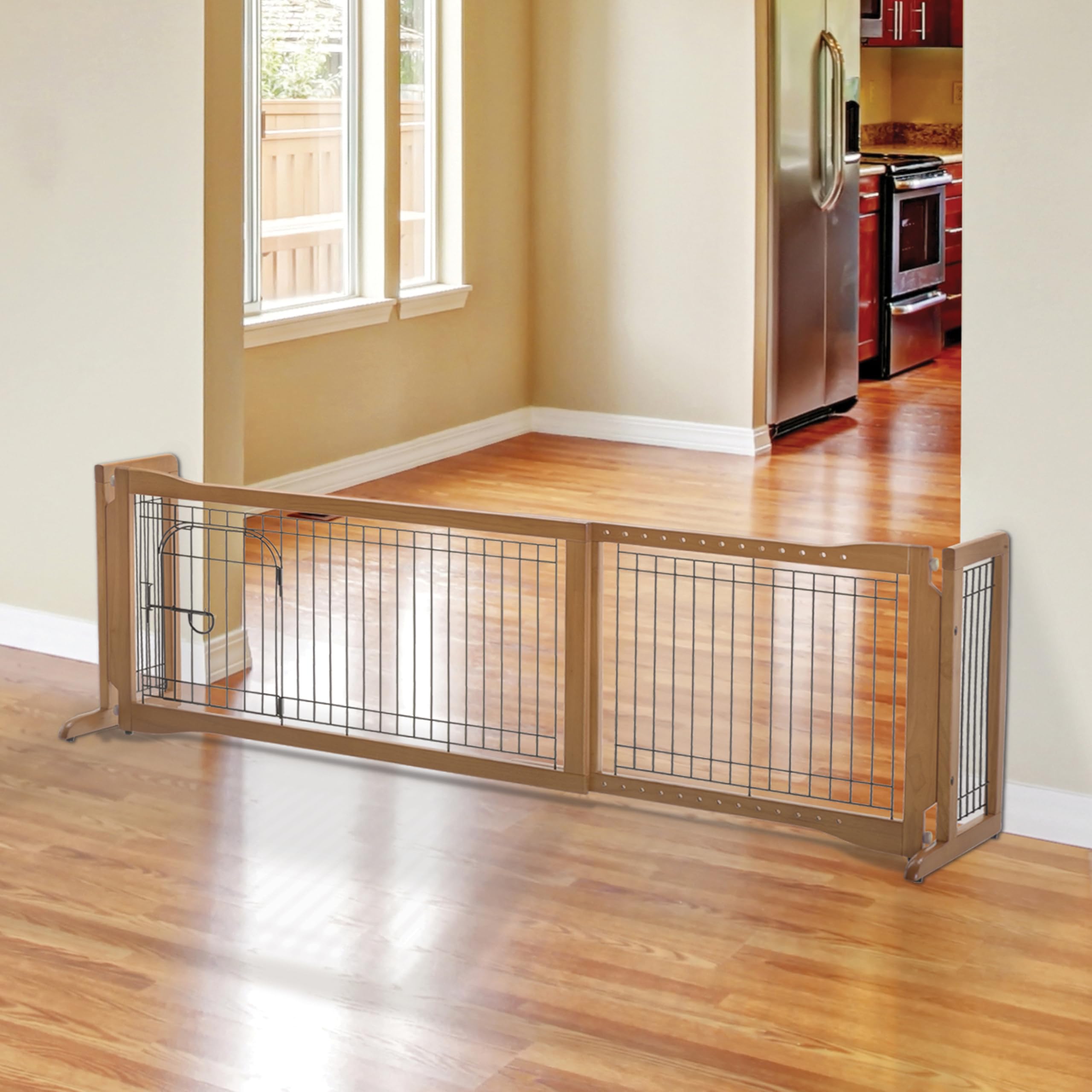 Richell Pet Sitter Freestanding Gate Plus, Pressure-mount dog gate.