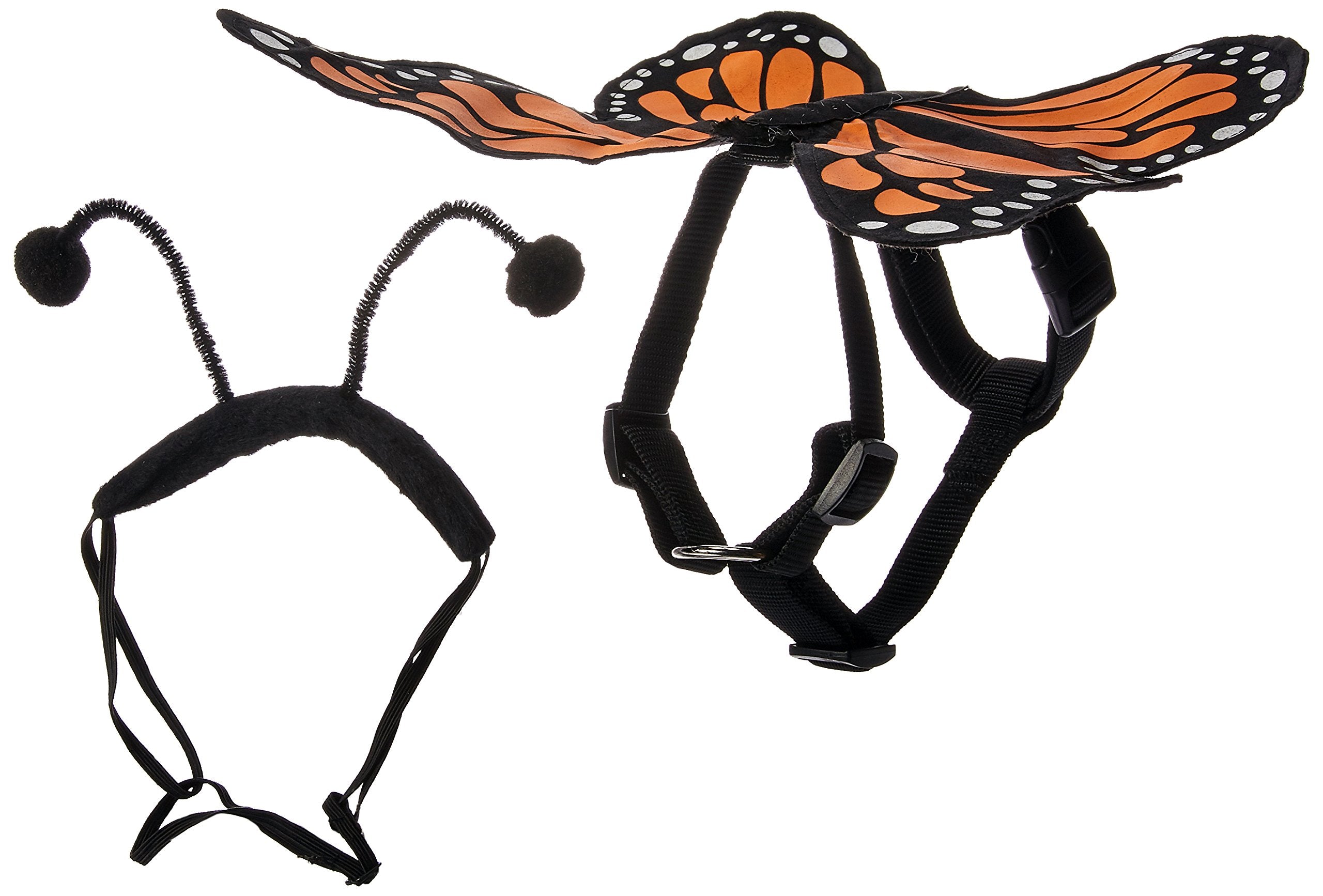 Zack & Zoey Butterfly Glow Harness Costume For Dogs, Small