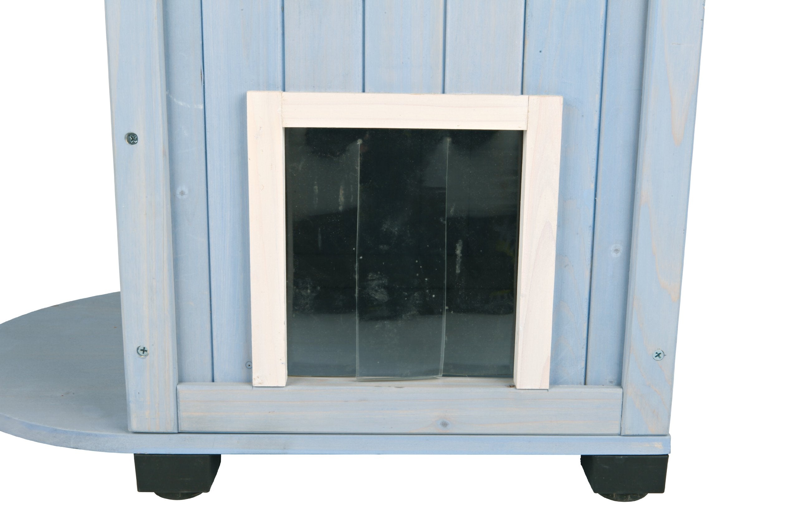 TRIXIE Cats Home Outdoor Cat House, Weatherproof 3-Story Cat House, Hinged Shutters with Latch & Perch, 2 Doors, Outdoor Shel