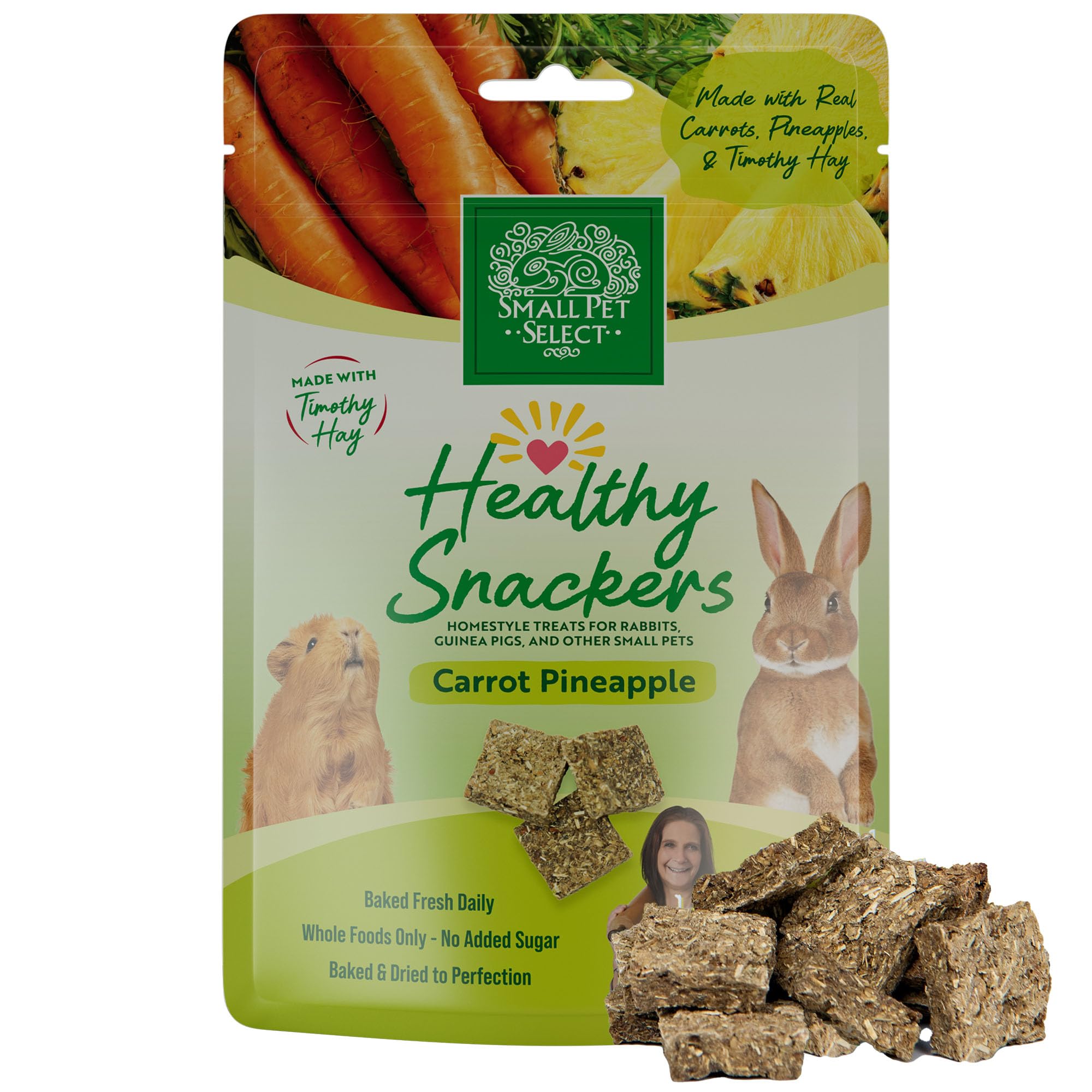 Small Pet Select - Healthy Snackers - Carrot/Pineapple