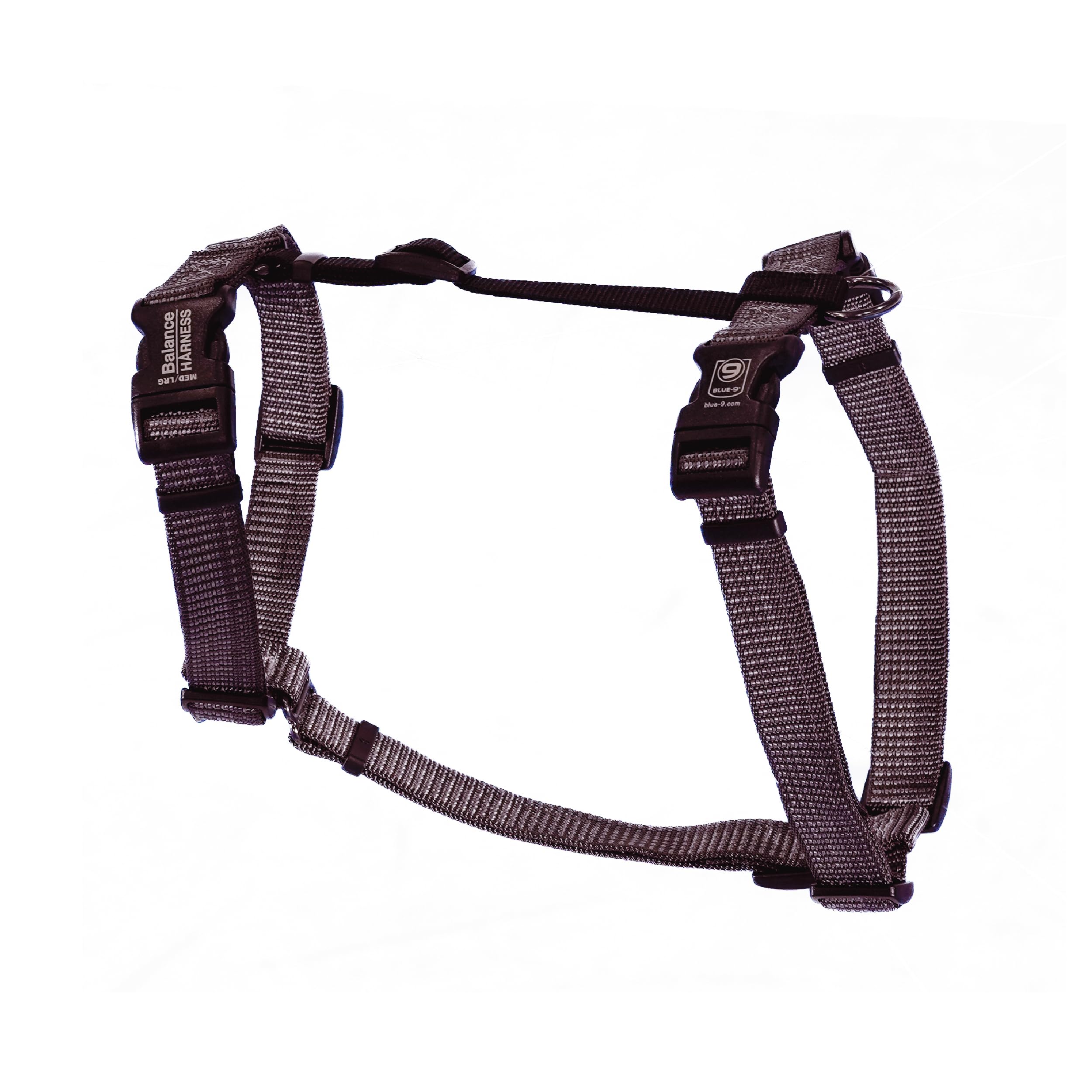 Blue-9 Reflective Buckle-Neck Balance Harness, Fully Customizable Fit No-Pull Harness With 3M Reflective Stitching, Ideal For Do