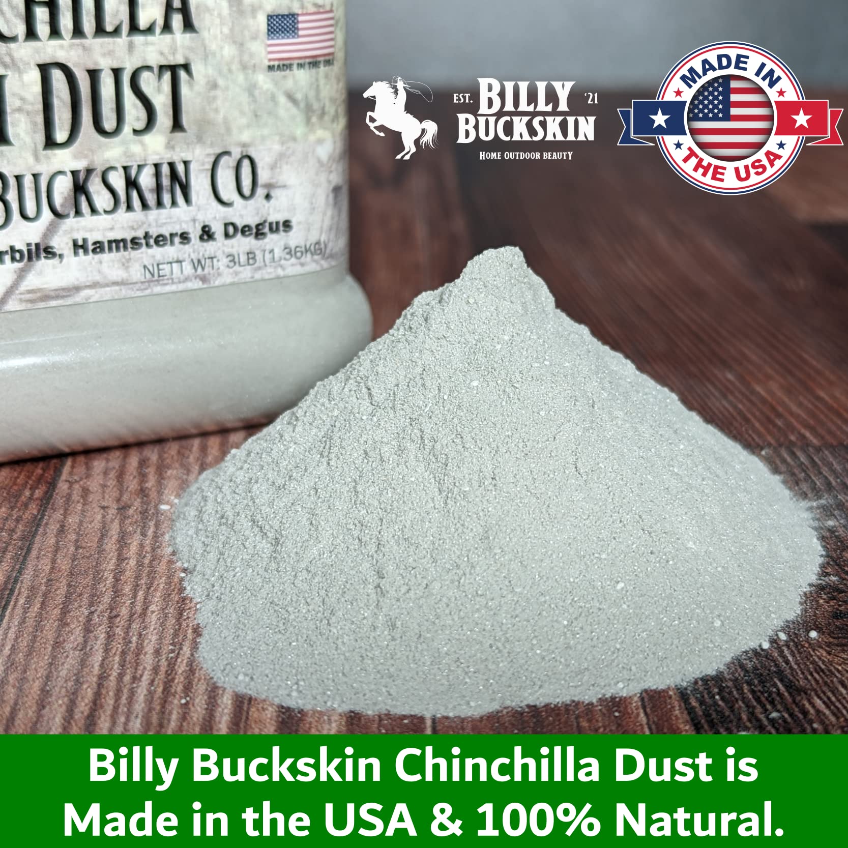 2.5 Lb. Chinchilla Dust Bath Bag, Pet Supplies, Pure Cleansing Pumice Sand For Cleaning Hamsters, Mice, Degu, Small Pet Animals,