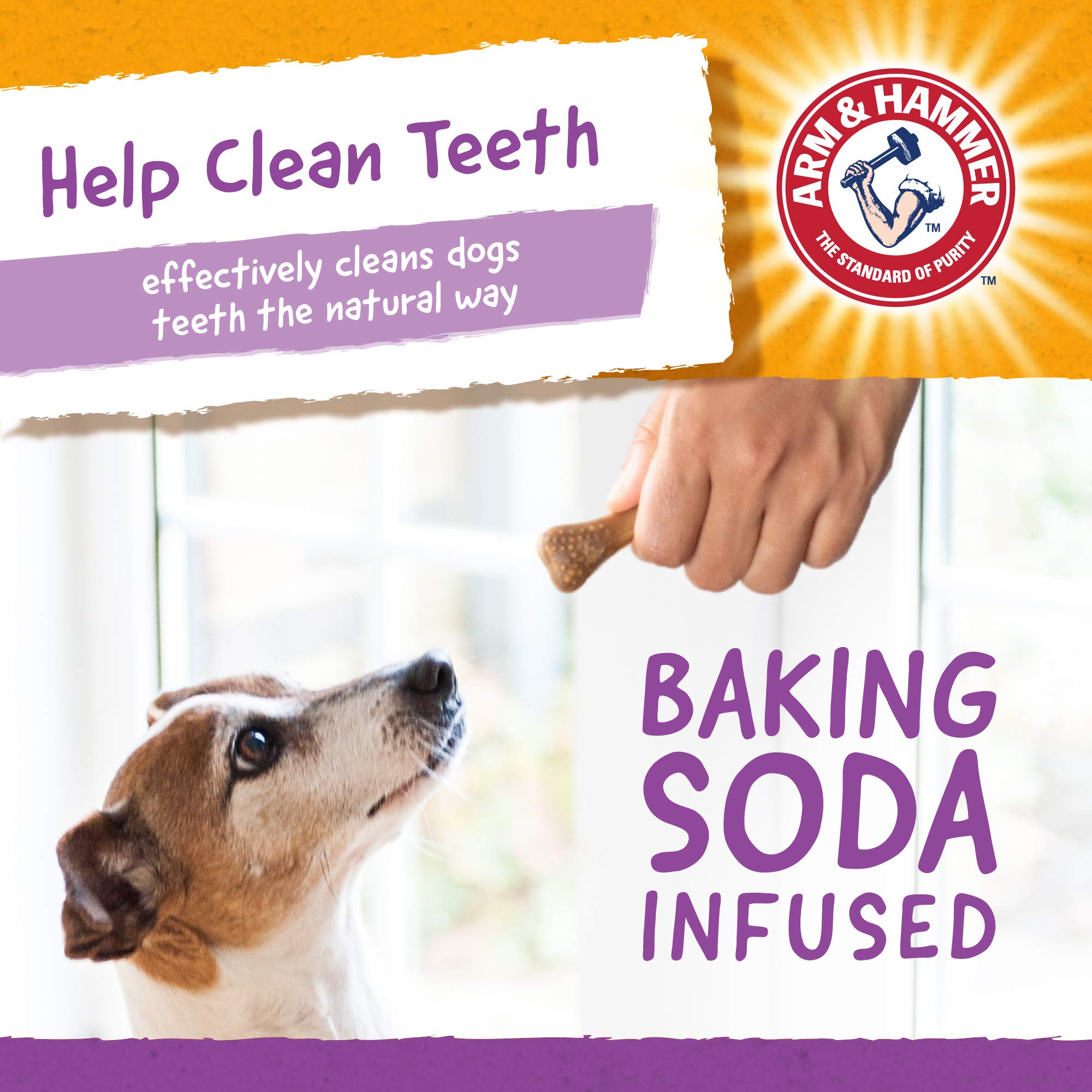 Arm & Hammer for Pets Nubbies Dental Treats for Dogs with Baking Soda & Calcium, Treat Chews Help Fight Bad Breath, Plaque & Tar
