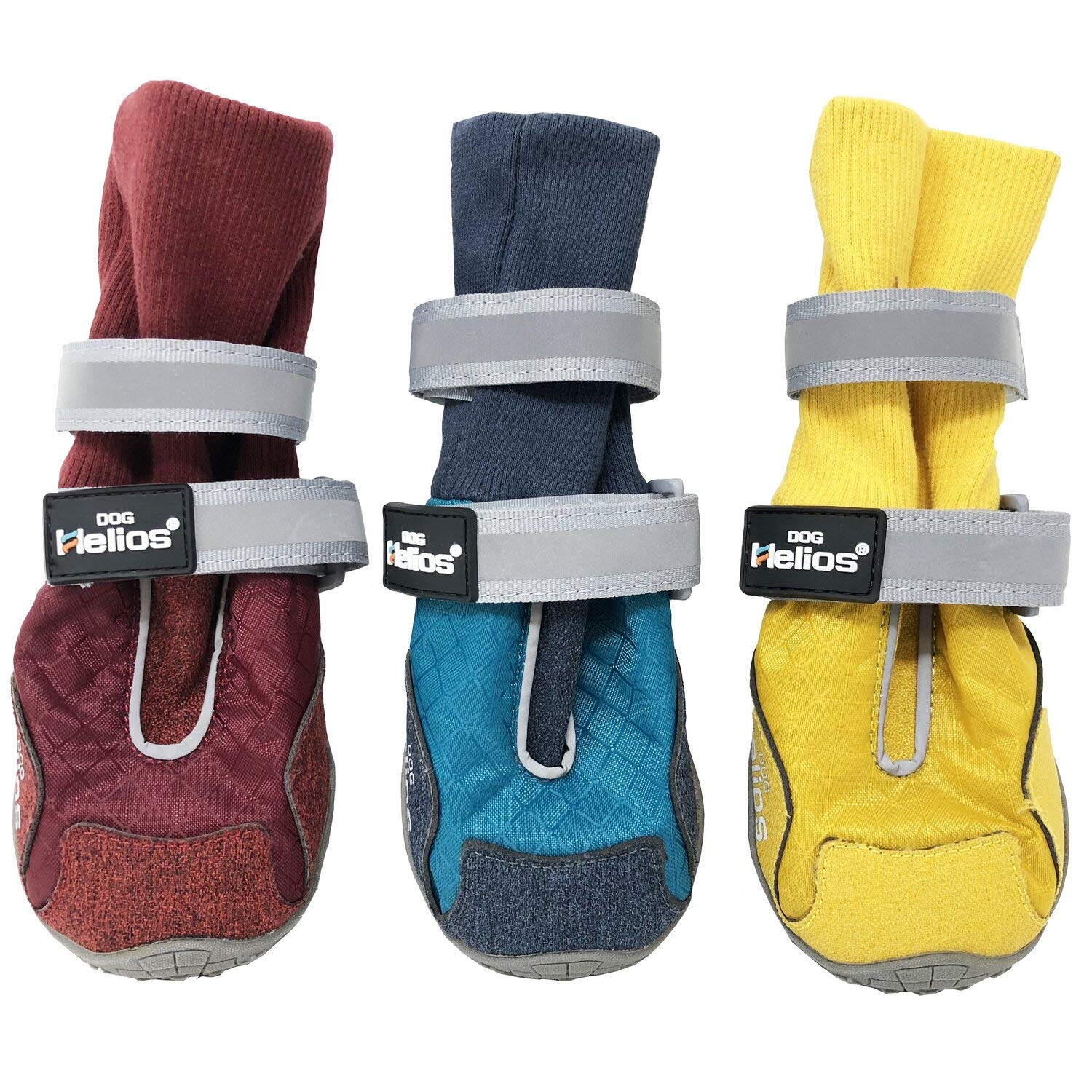 Dog Helios 'Traverse' Premium Grip High-Ankle Outdoor Dog Boots, Large, Red