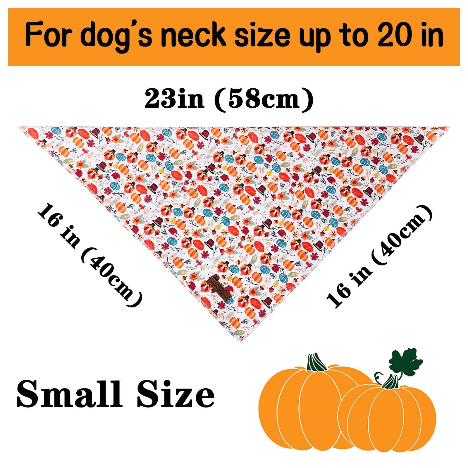 Unique Style Paws Thanksgiving Cotton Dog Collar With Bow Halloween Pumpkin Plaid Dog Collar With Bow Tie For Small Medium Large Dogs Pets Gifts