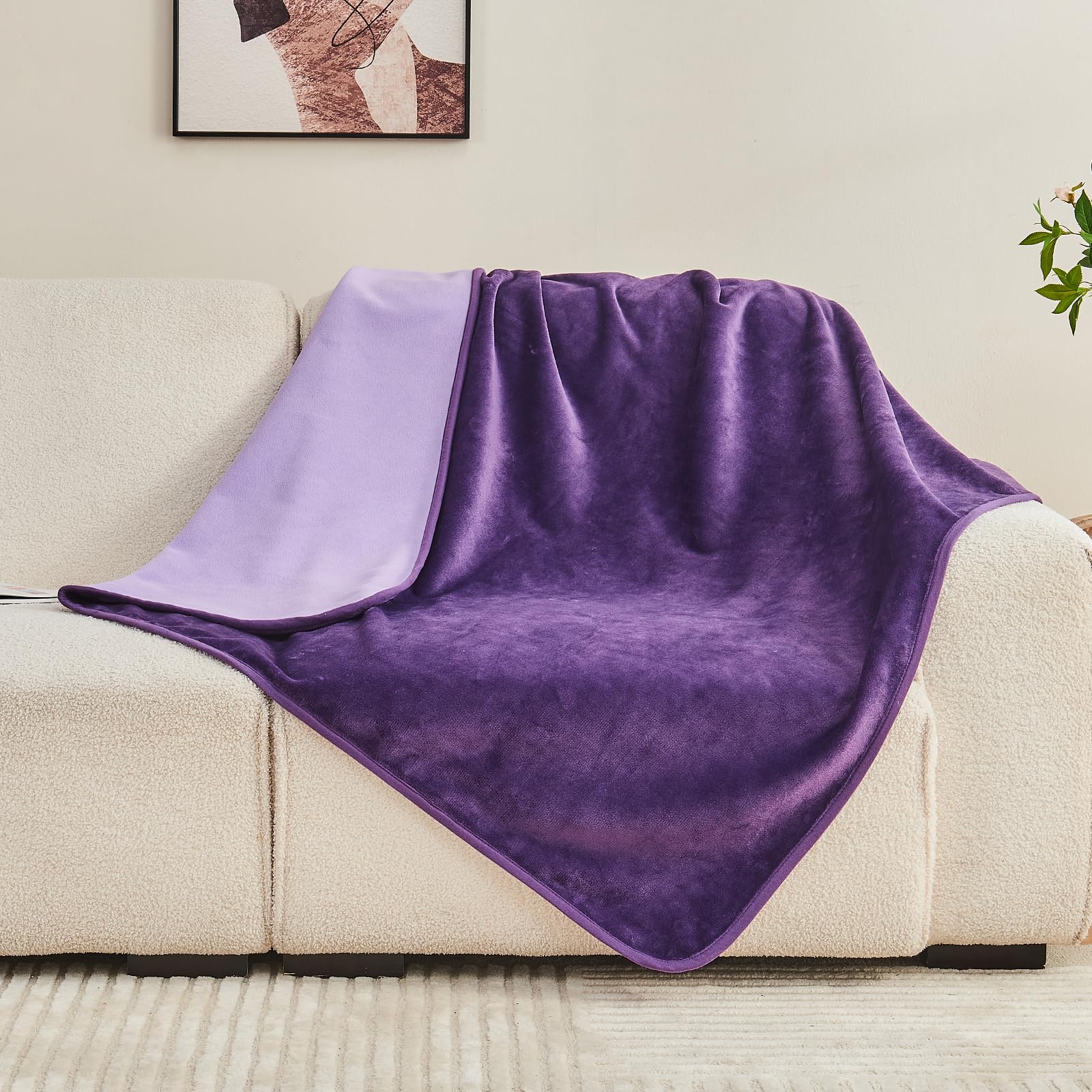 Yaning Waterproof Blanket 40x60 for Adults, Reversible Waterproof Bed Cover for Dogs Cats Pets, Soft Leakproof Blanket for Bed C