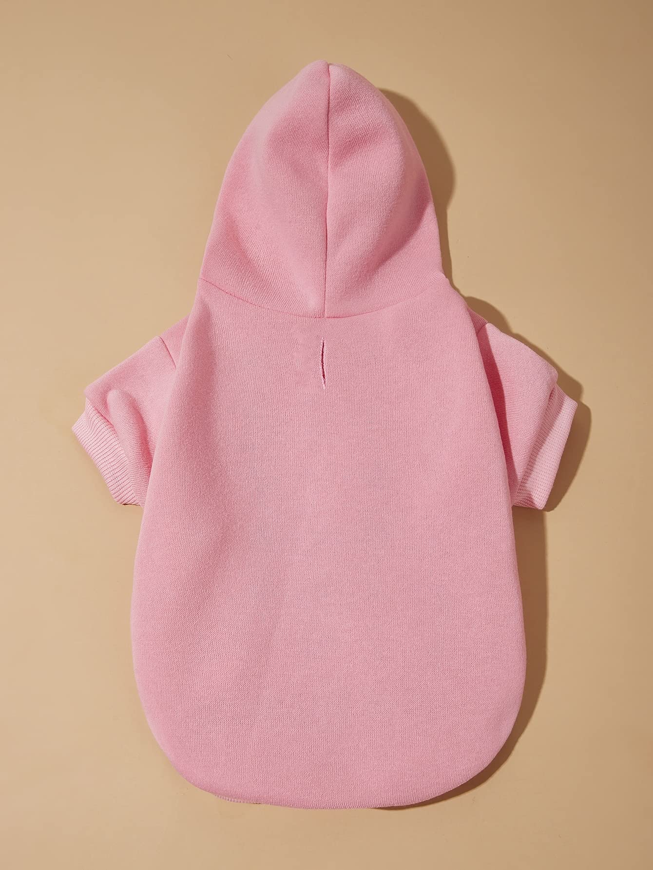 Qwinee Basic Dog Hoodie, Dog Warm Jacket, Cat Apparel, Dog Shirt, Dog Clothes For Puppy Kitten Small Medium Dogs Cats Light Pink Medium