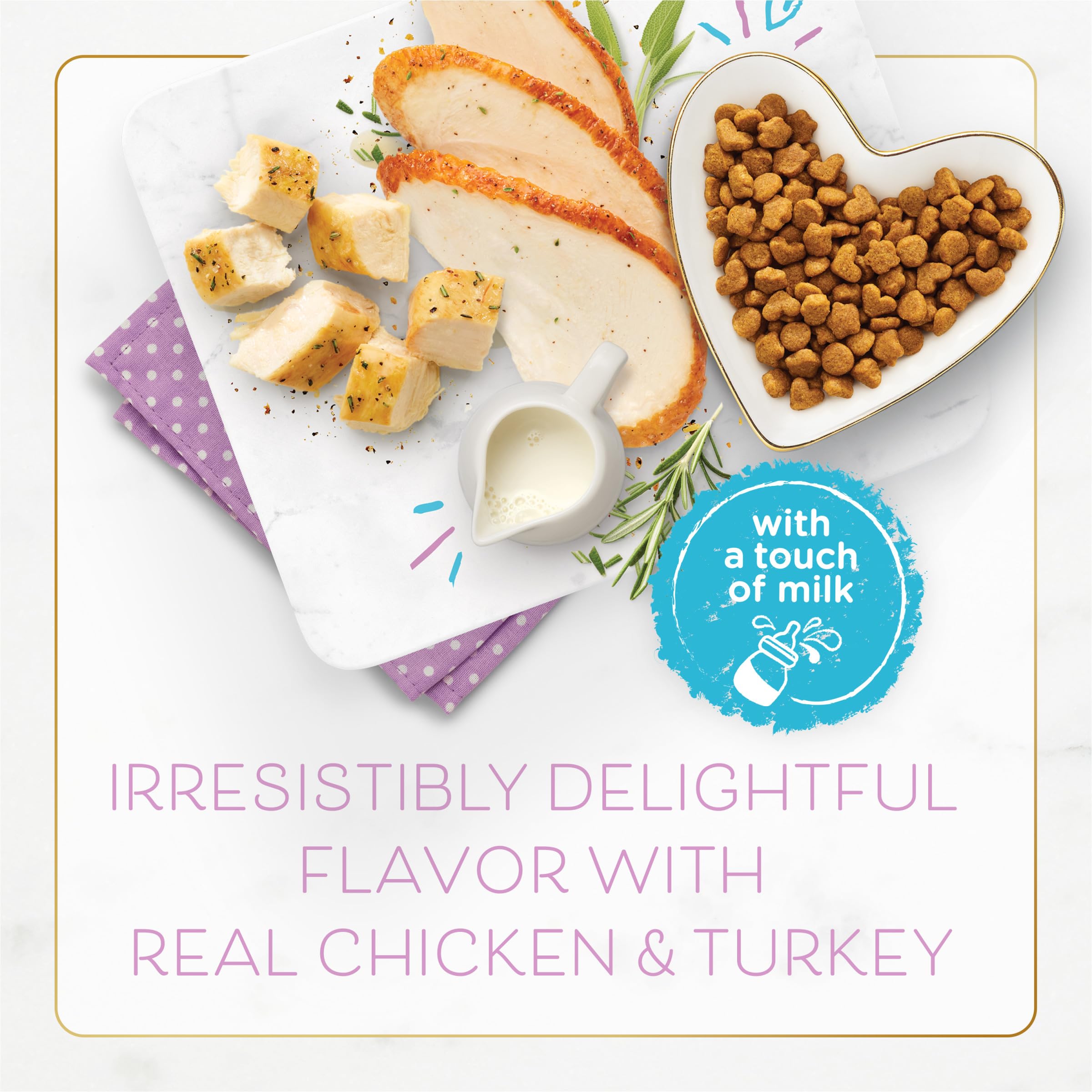 Purina Fancy Feast Kitten With Savory Chicken and Turkey Kitten Dry Food - 7 lb. Bag