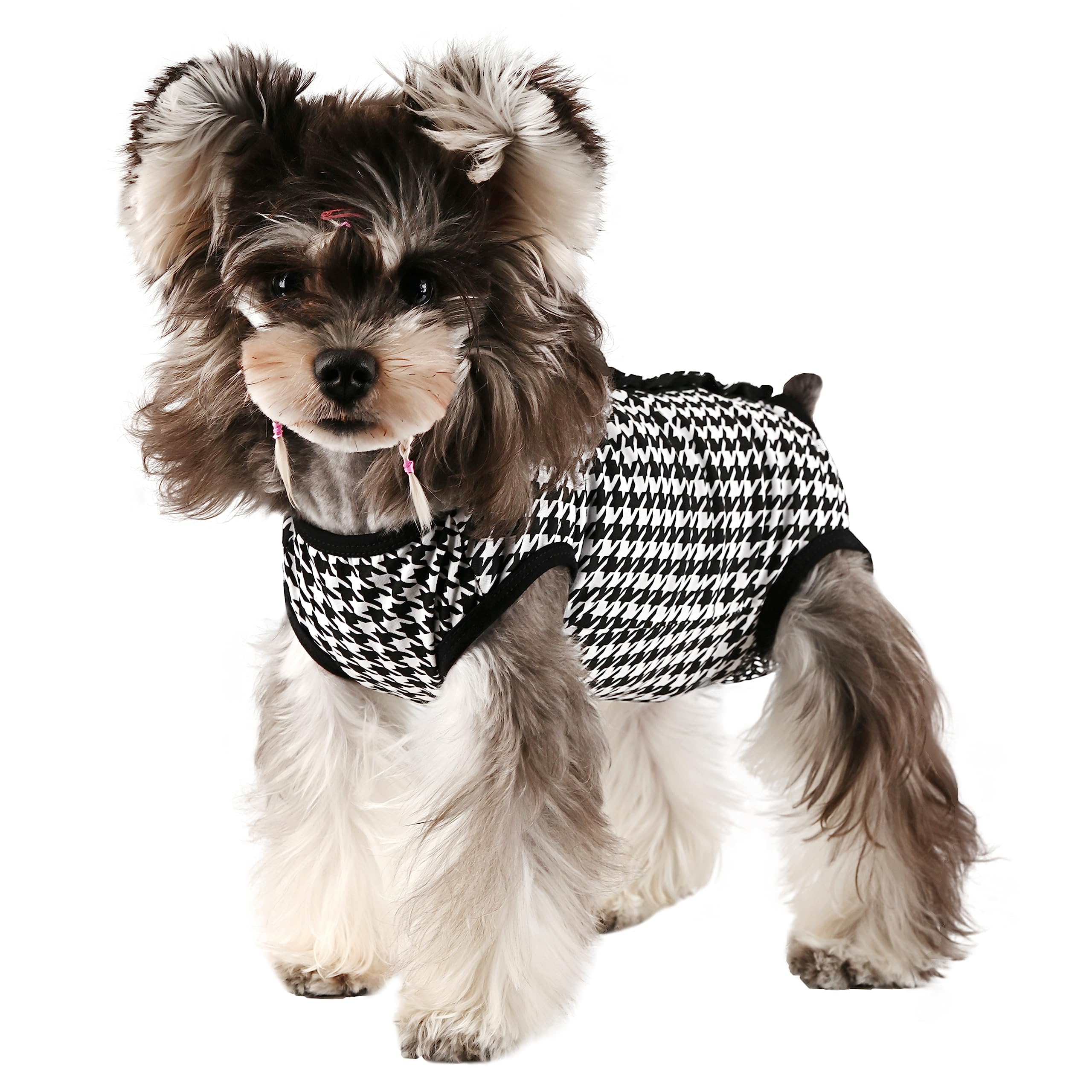 Etdane Dog Period Diapers Small Dog Period Suit Dog Sanitary Panties For Male Female Dogs Diaper Cover For Heat Plover Plaid Med
