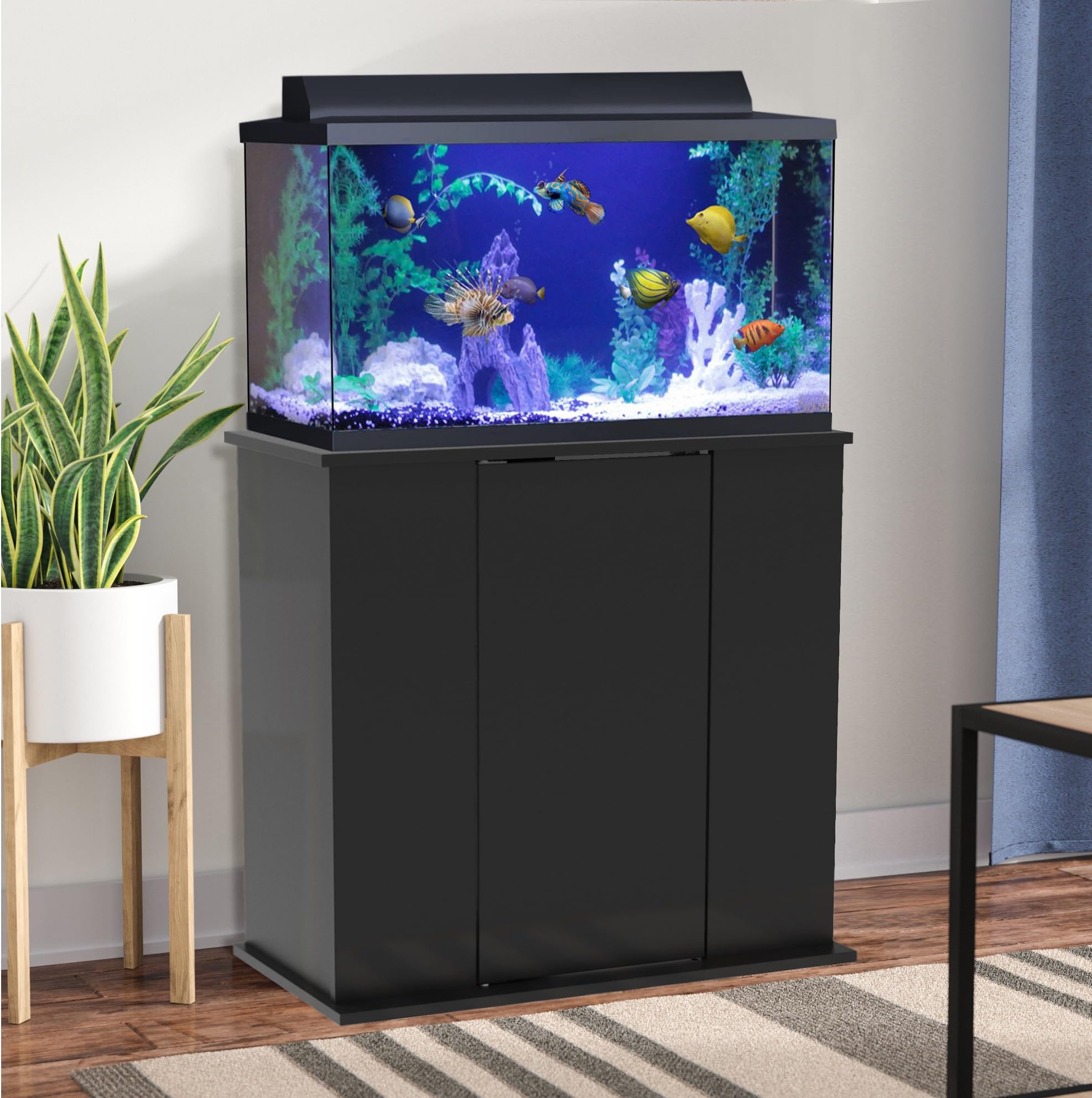 29/37 Gallon Black Upright Aquarium Stand