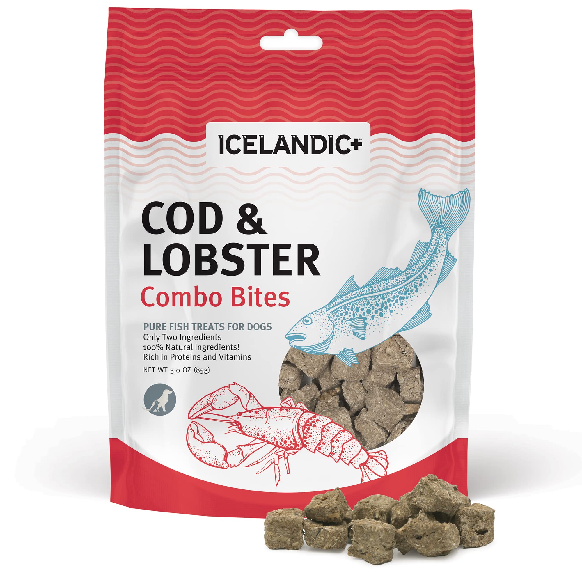 Icelandic Dog Combo Bites Cod and Lobster