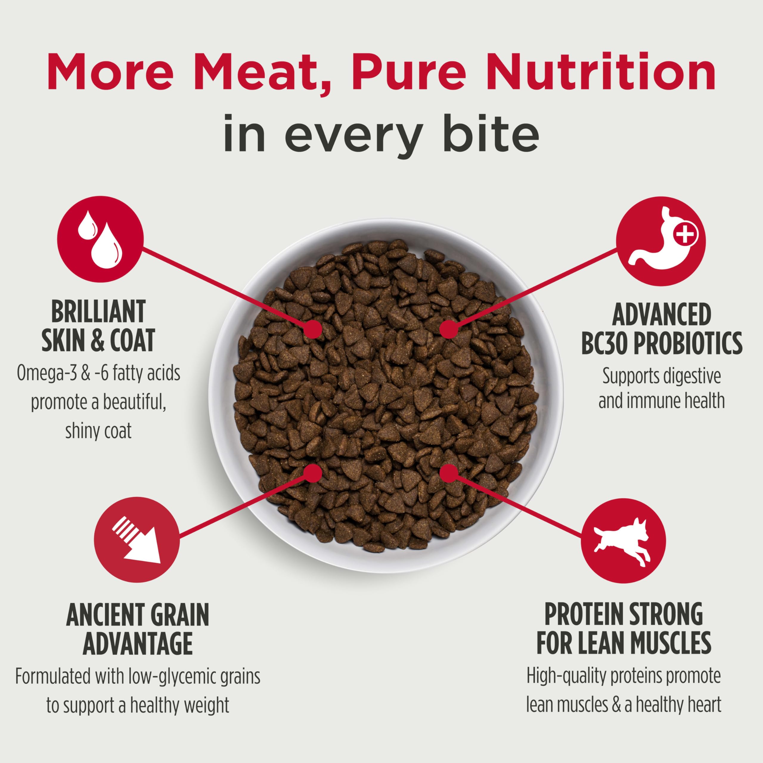 Nulo Frontrunner Ancient Grains High-Protein Dog Food, Chicken, Oats, & Turkey Recipe- Natural Dry Dog Food with Probiotics, Gra