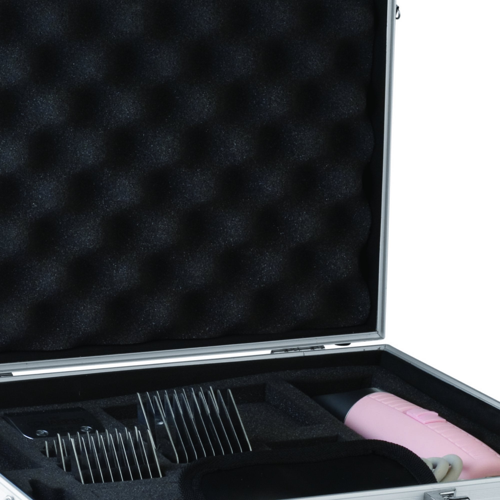 Top Performance Aluminum Clipper Case for Pet Groomers, Chrome, Model TP661 10