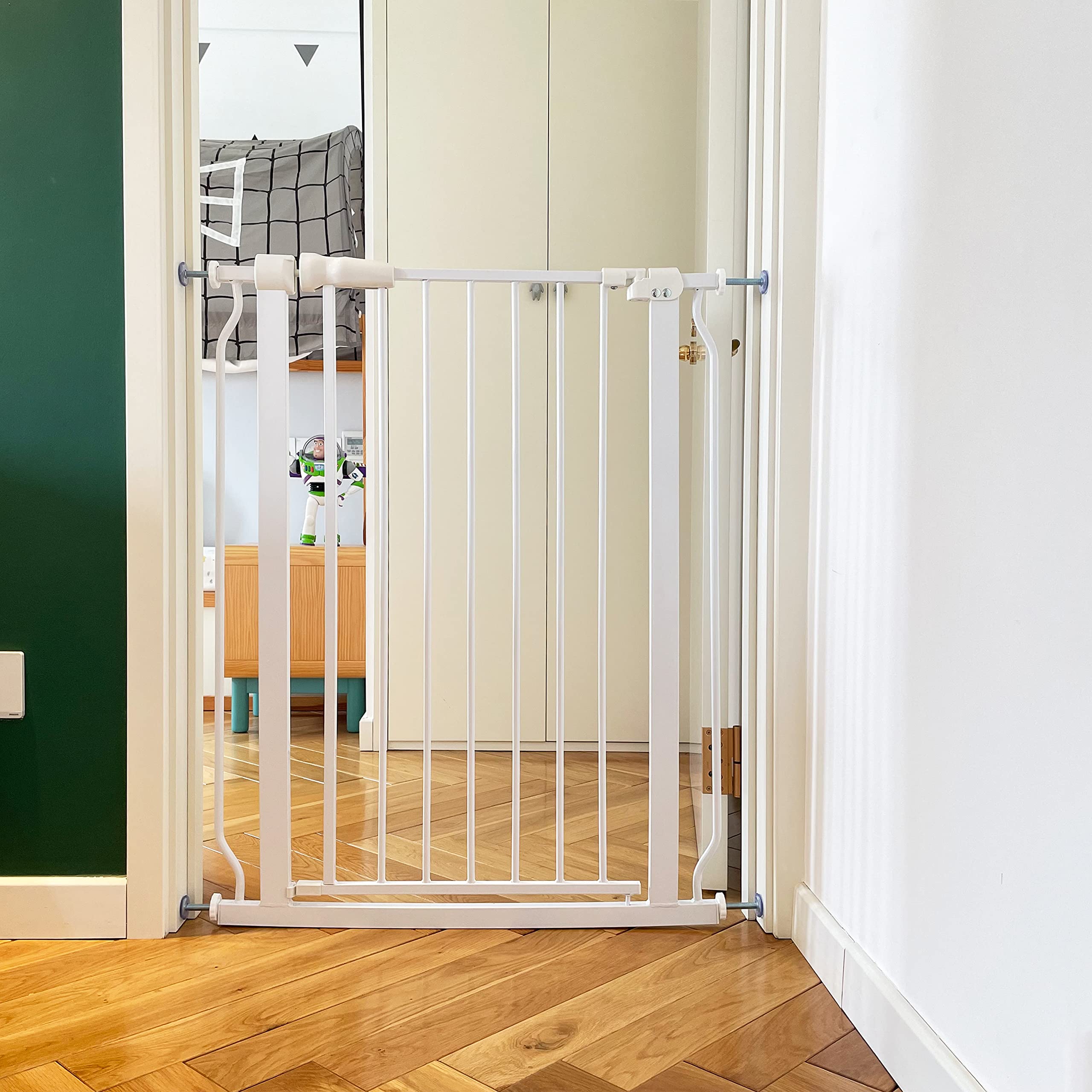 BalanceFrom Easy Walk-Thru Safety Gate for Doorways and Stairways with Auto-Close/Hold-Open Features, 36-Inch Tall, Fits 29.1 -