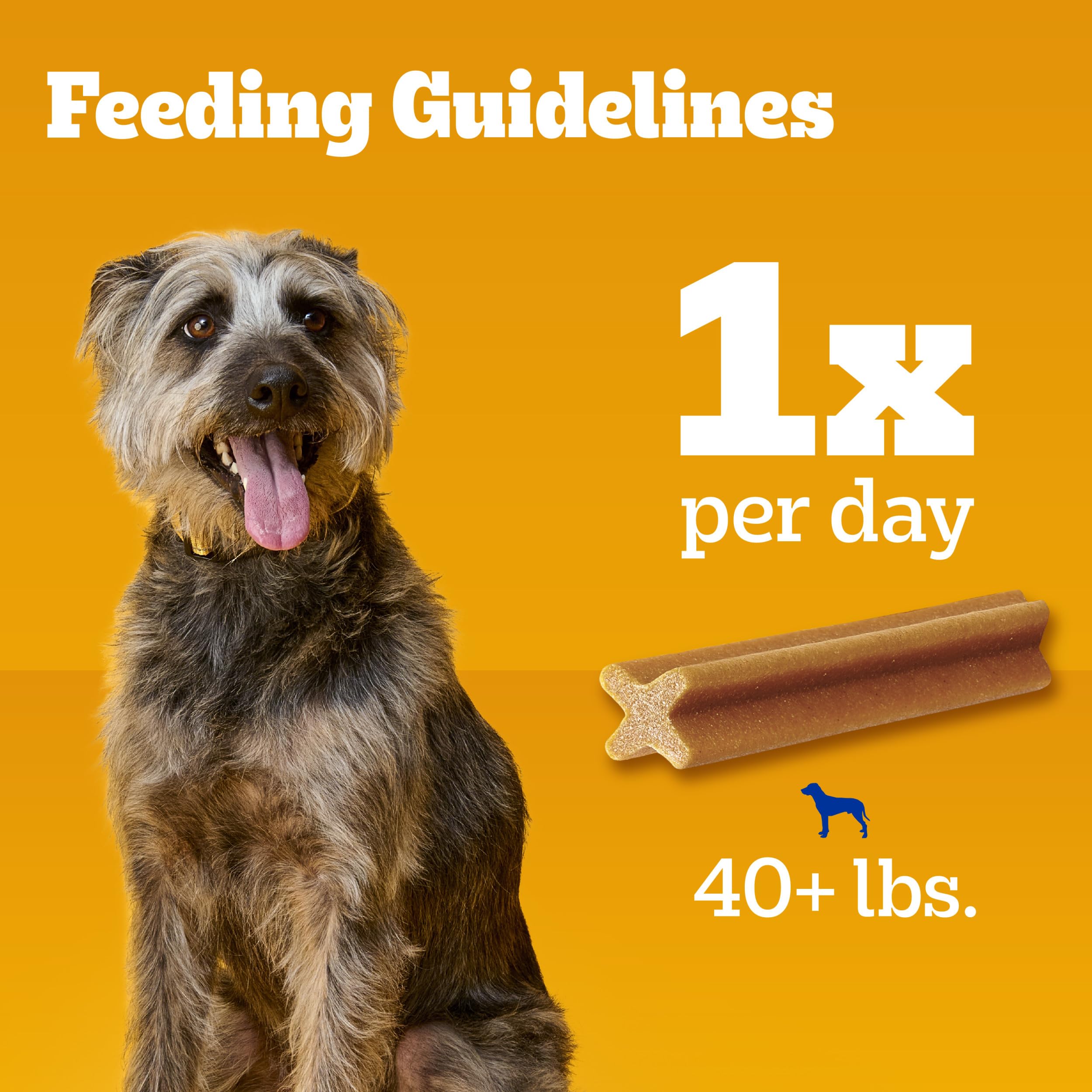 PEDIGREE DENTASTIX Large Dog Dental Treats Original Flavor Dental Bones, 2.08 lb. Value Pack (40 Treats)