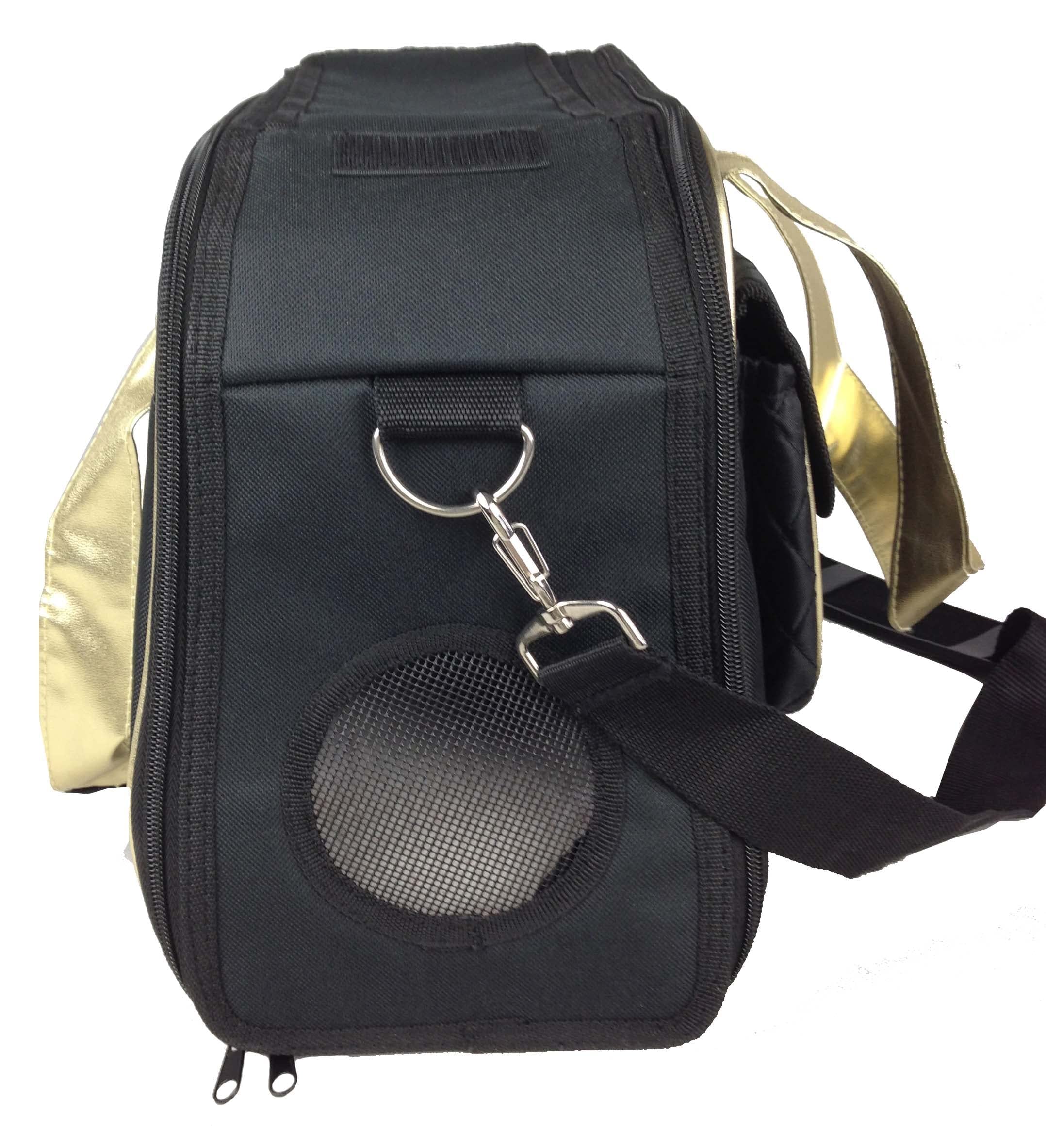 Pet Life Mystique Fashion Airline Approved Pet Carrier - Airline Dog Carrier with Front Pouch and Dual entrances and Included Shoulder Straps