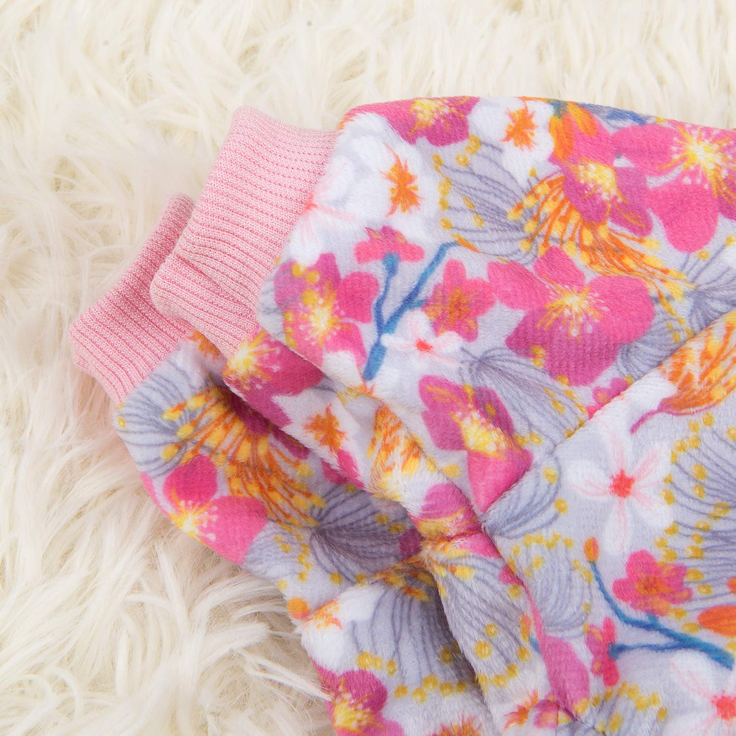 Cutebone Dog Clothes For Small Dogs Girl Pajamas Cat Shirt P89M
