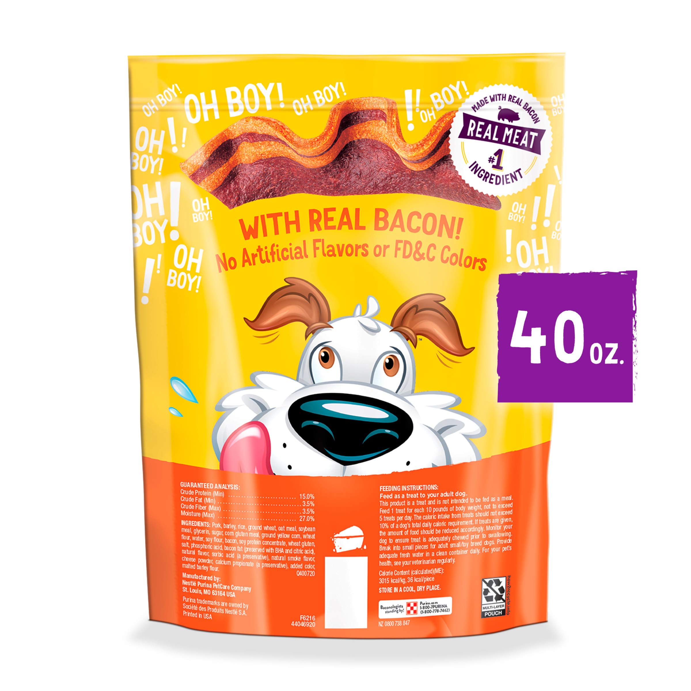 Purina Beggin Strips With Real Meat Dog Training Treats With Bacon and Cheese Flavors - 40 oz. Pouch
