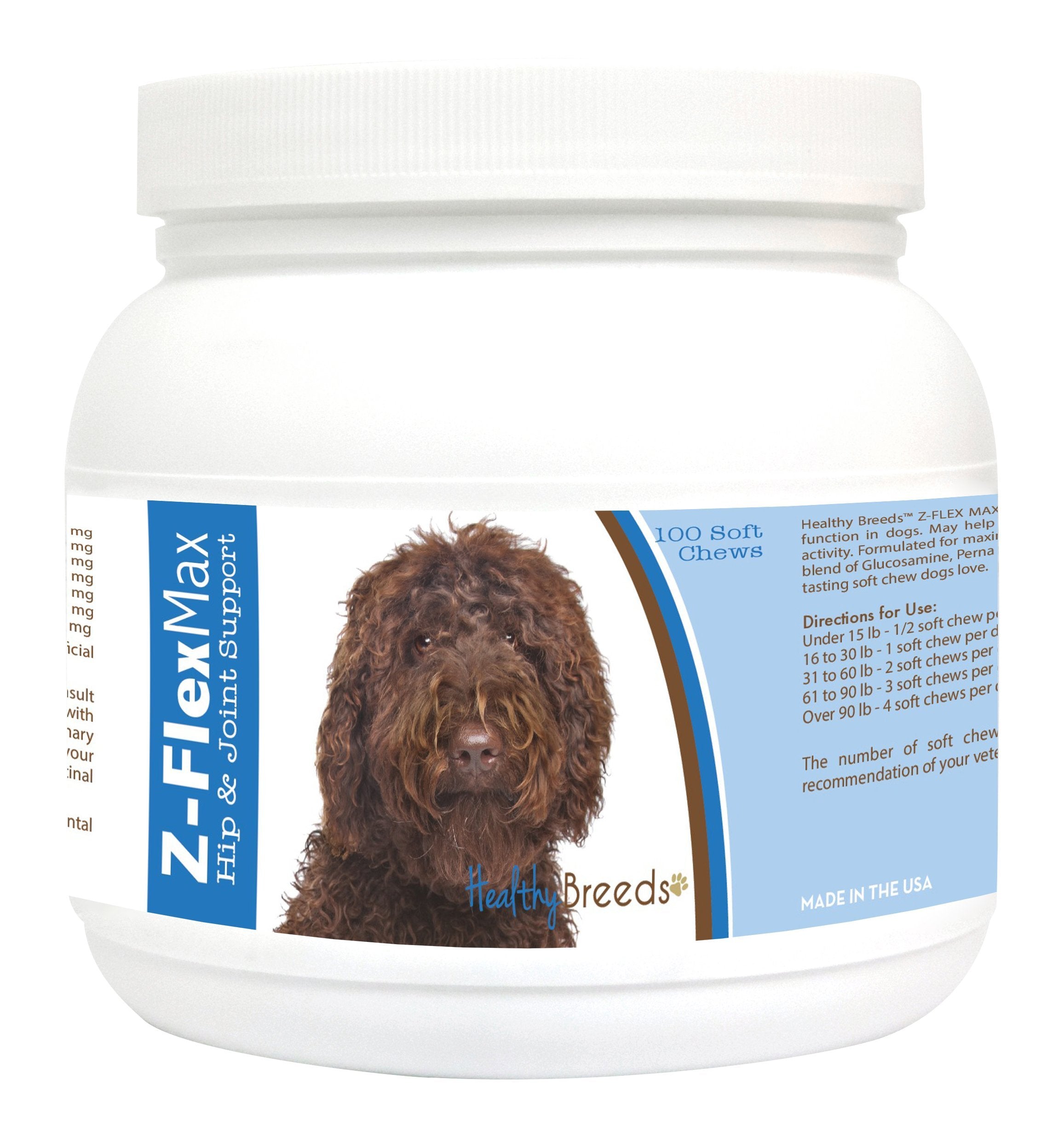 Healthy Breeds Labradoodle Z-Flex Max Hip & Joint Soft Chews 100 Count