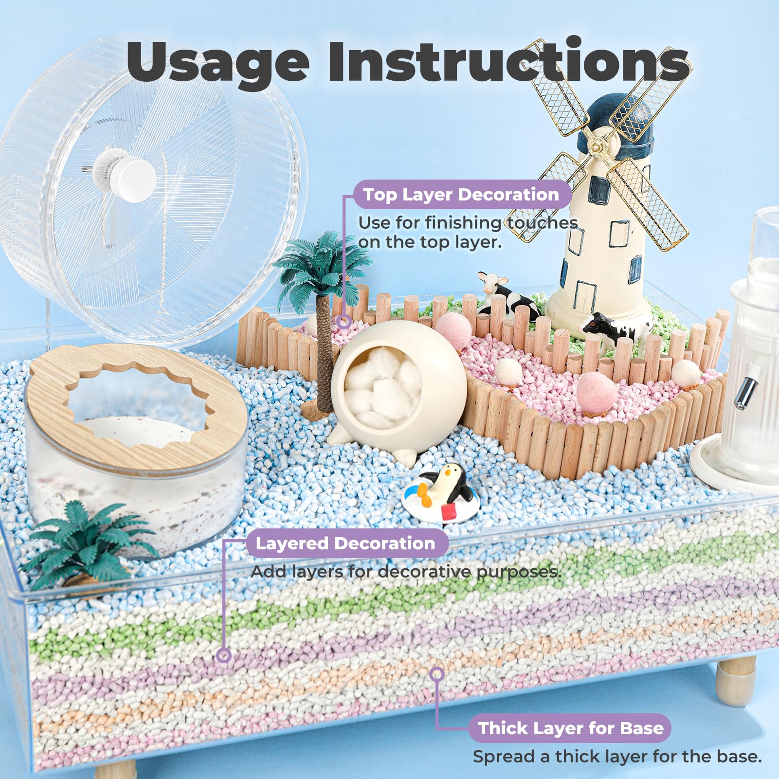 Mini&Moe Small Animal Paper Pellet Bedding: Odor & Moisture Absorbent Natural Paper Pellet Bedding - For Guinea Pigs, Hamsters,