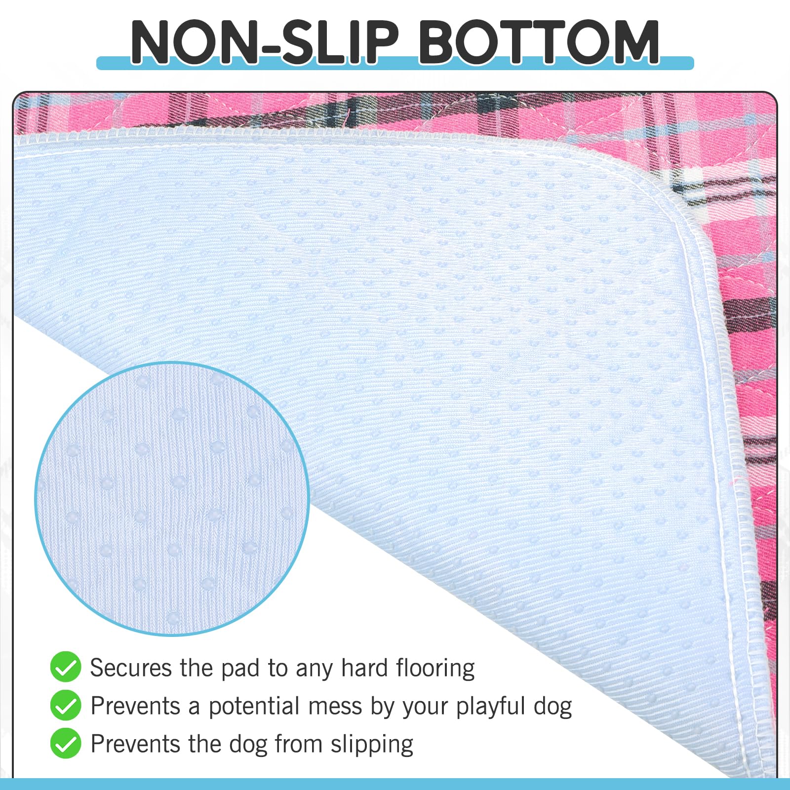 Esgpet Washable Pee Pads For Dogs - 41   X36    4Pcs, Whelping Pad For Puppy Training, Playpen Crate Bed Floor Protector, Reusab