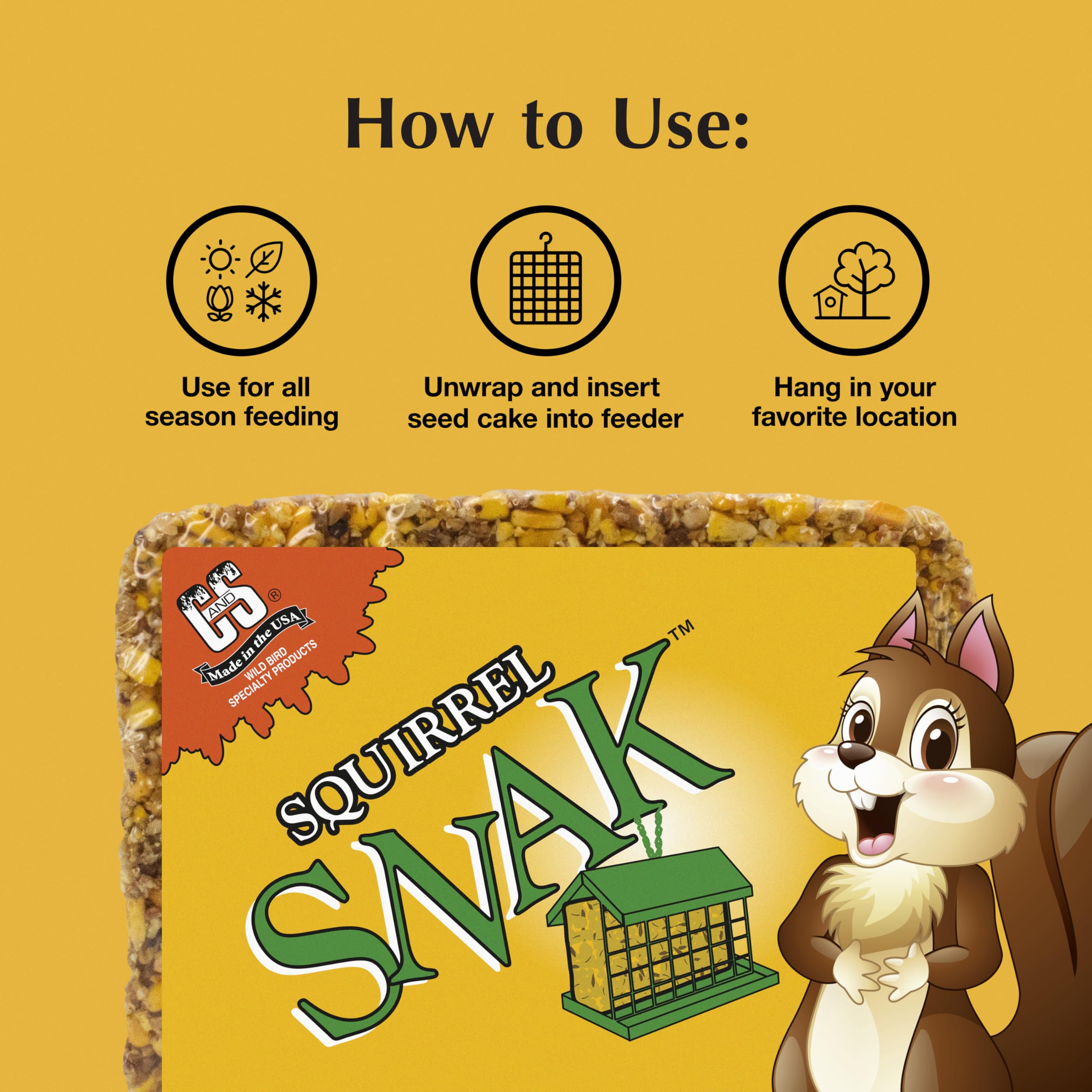 C&S Squirrel Snak, 6 Pack