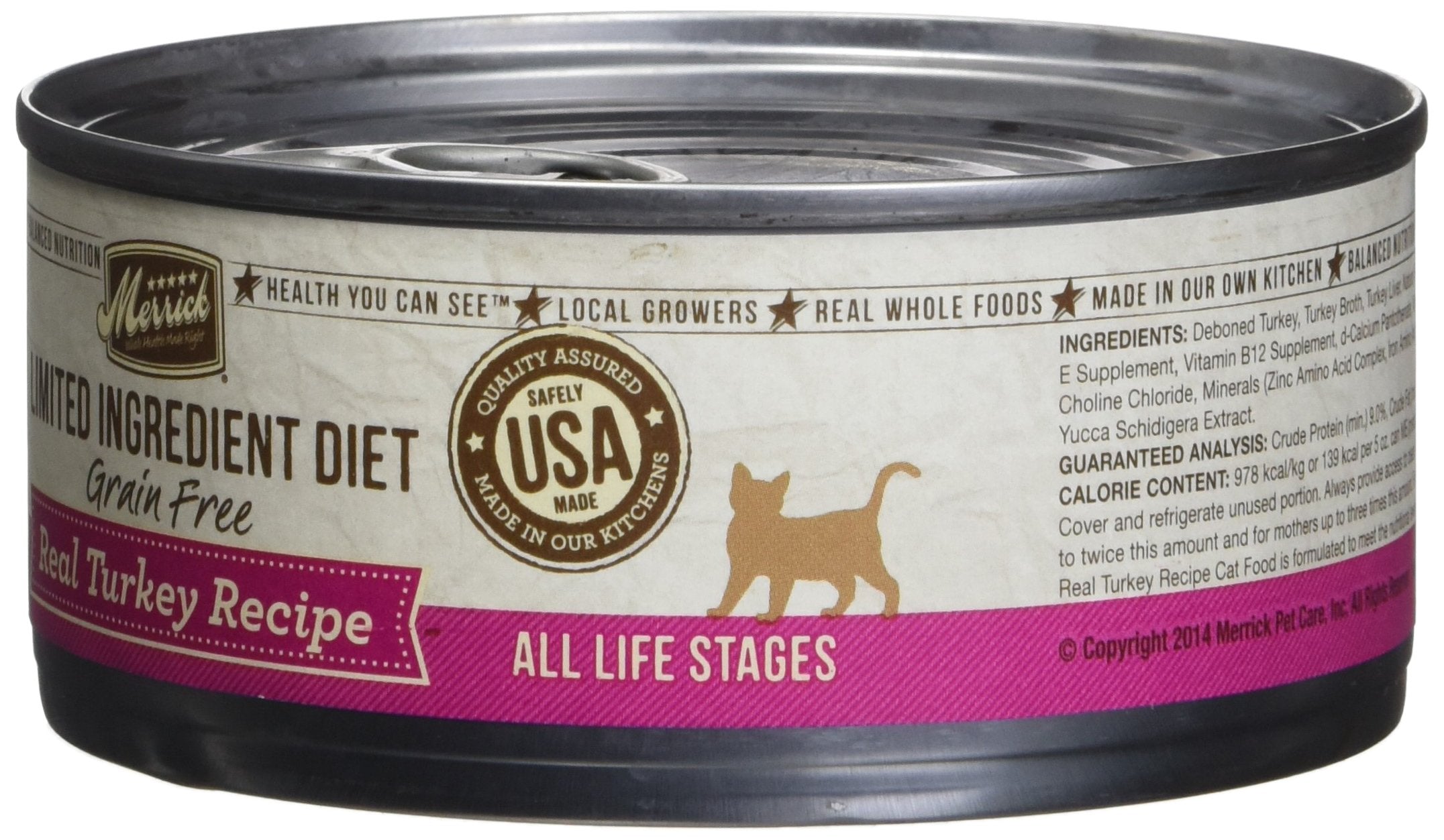 Merrick Limited Ingredient Diet Real Turkey Recipe Cat 24/5Z