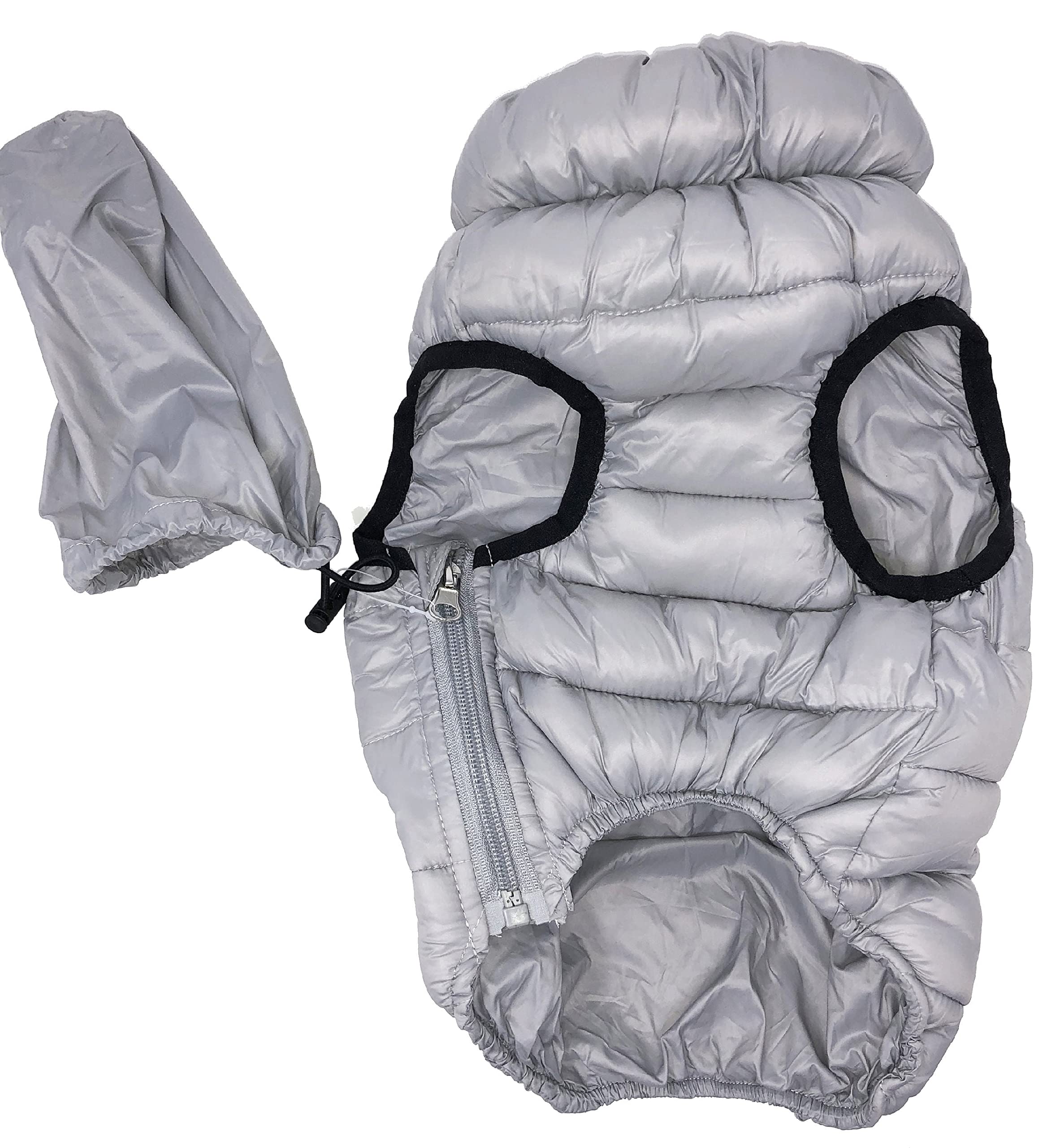 Pet Life Pursuit Quilted Ultra-Plush Thermal Dog Jacket, Sm, Grey