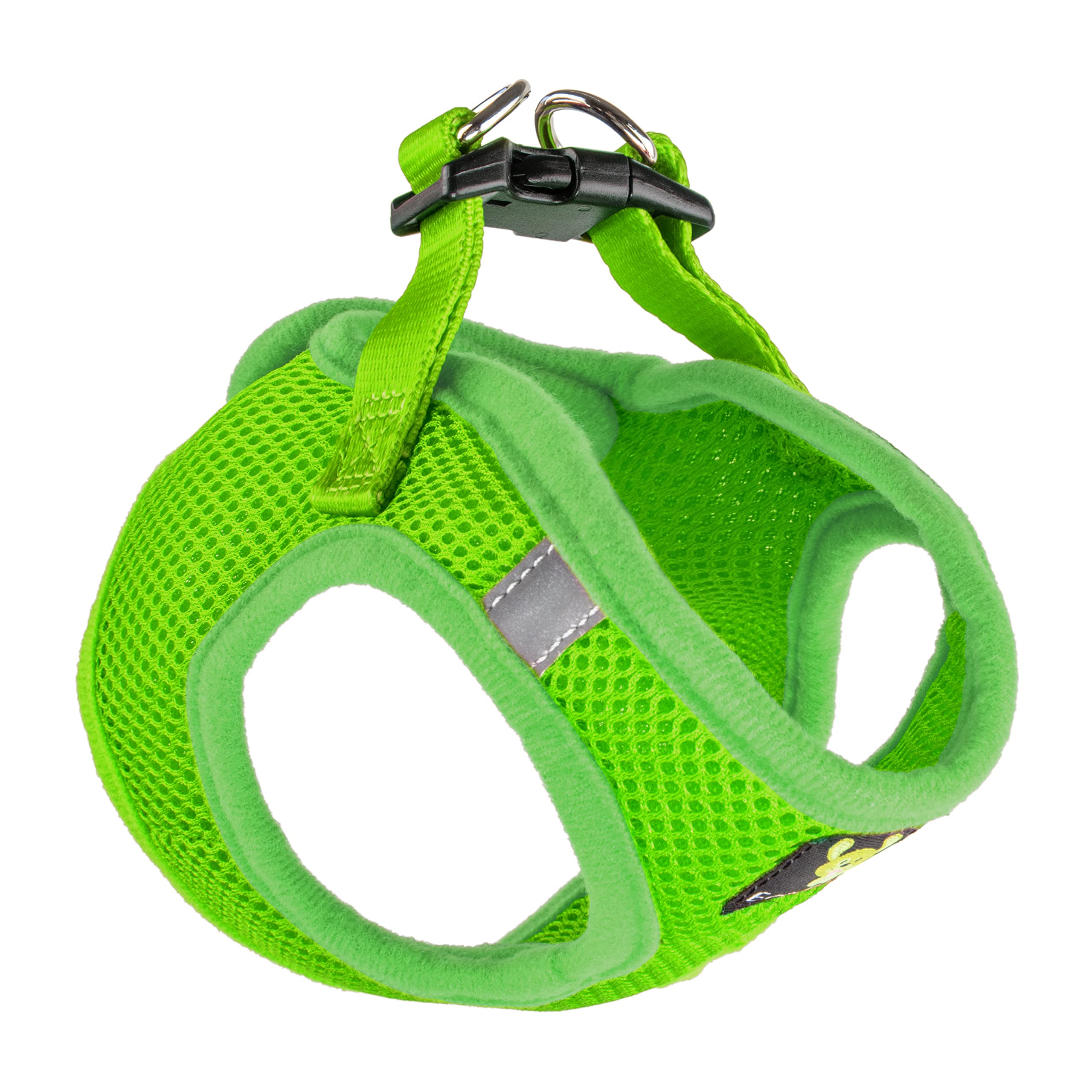 Ecobark Rapid Fastener Super Comfort Fully Adjustable Double Padded Step In Dog Harness (X-Small, Green)