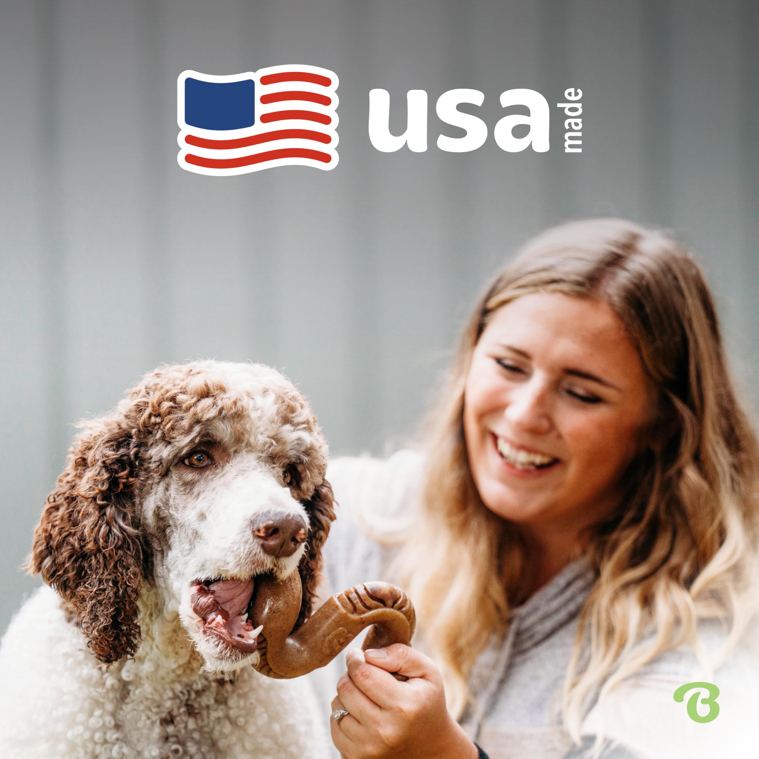 Benebone Tripe Bone Durable Dog Chew Toy For Aggressive Chewers, Real Tripe, Made In Usa, Giant