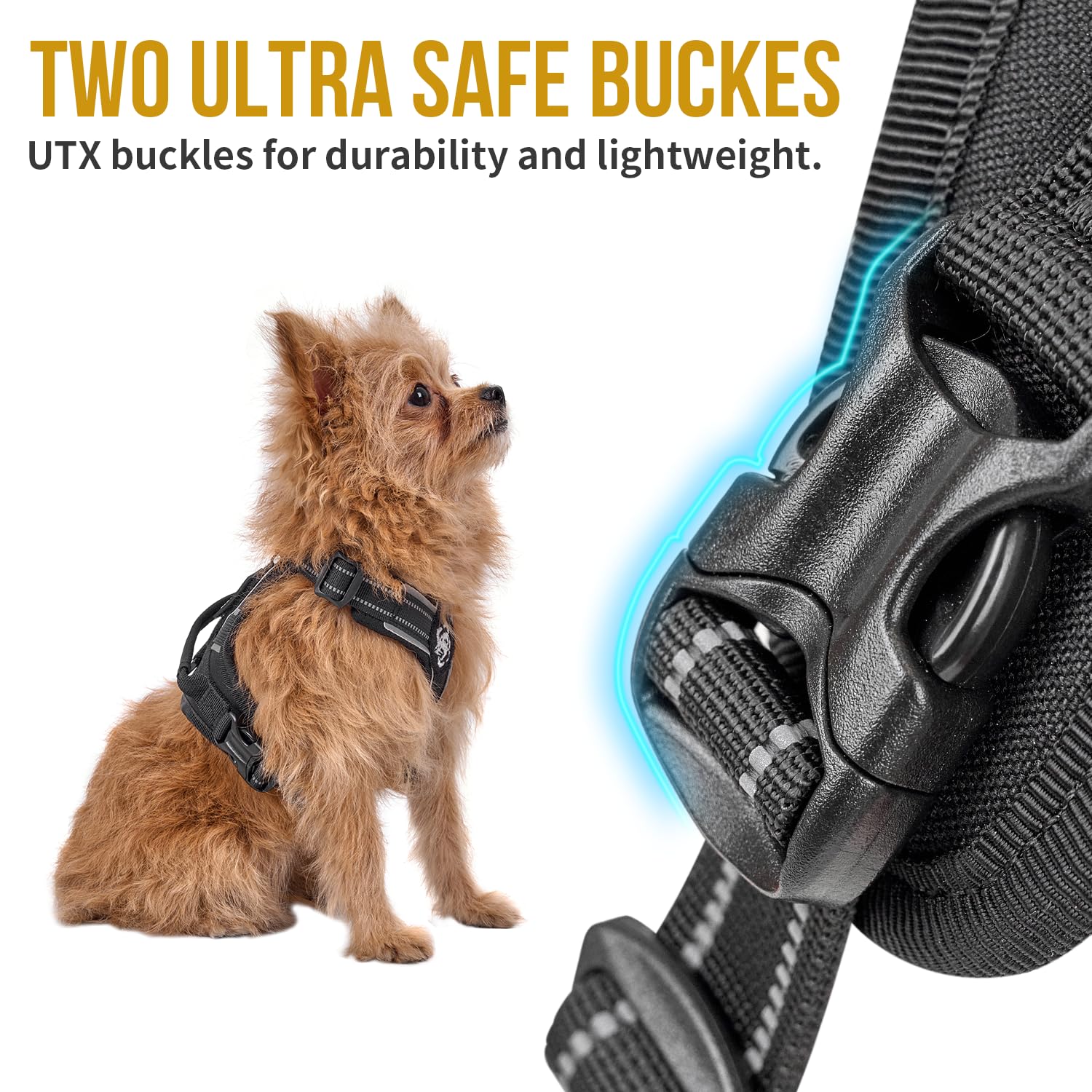Onetigris Dog Harness And Leash Set, No Pull Soft Mesh Pet Harness, Reflective Adjustable Puppy Vest For Antz Small Medium Large