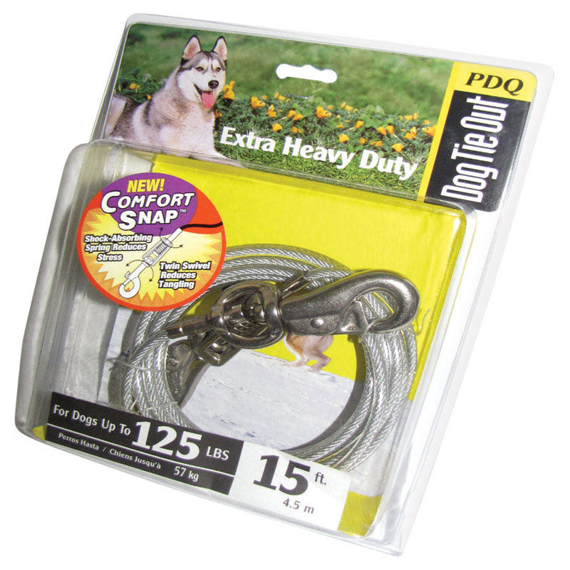 Cable Dog Tie Out15 Xlg (Pack Of 1)