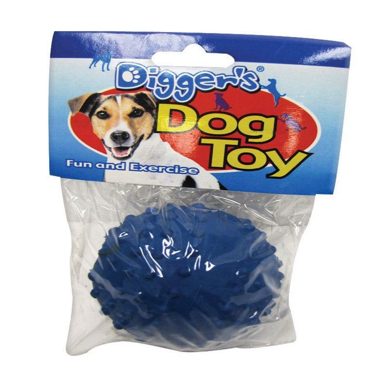 Boss Pet Rubber Dimple Ball with Bell Dog Toy