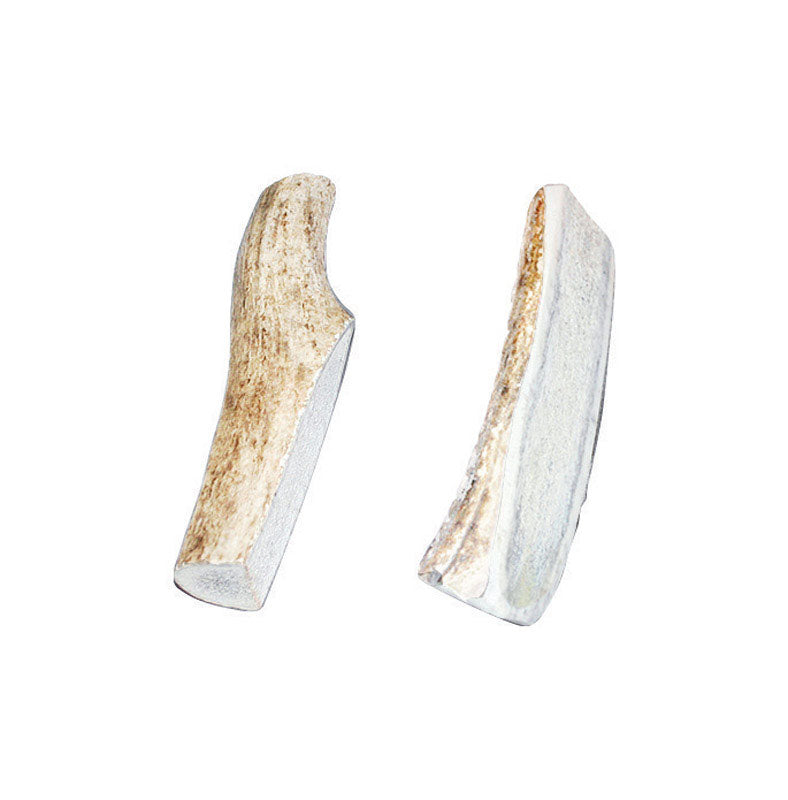 BUCKEYBITES Bucky Bites Medium, Large All Ages Rawhide Sticks Antler 4 in. L 2 pk