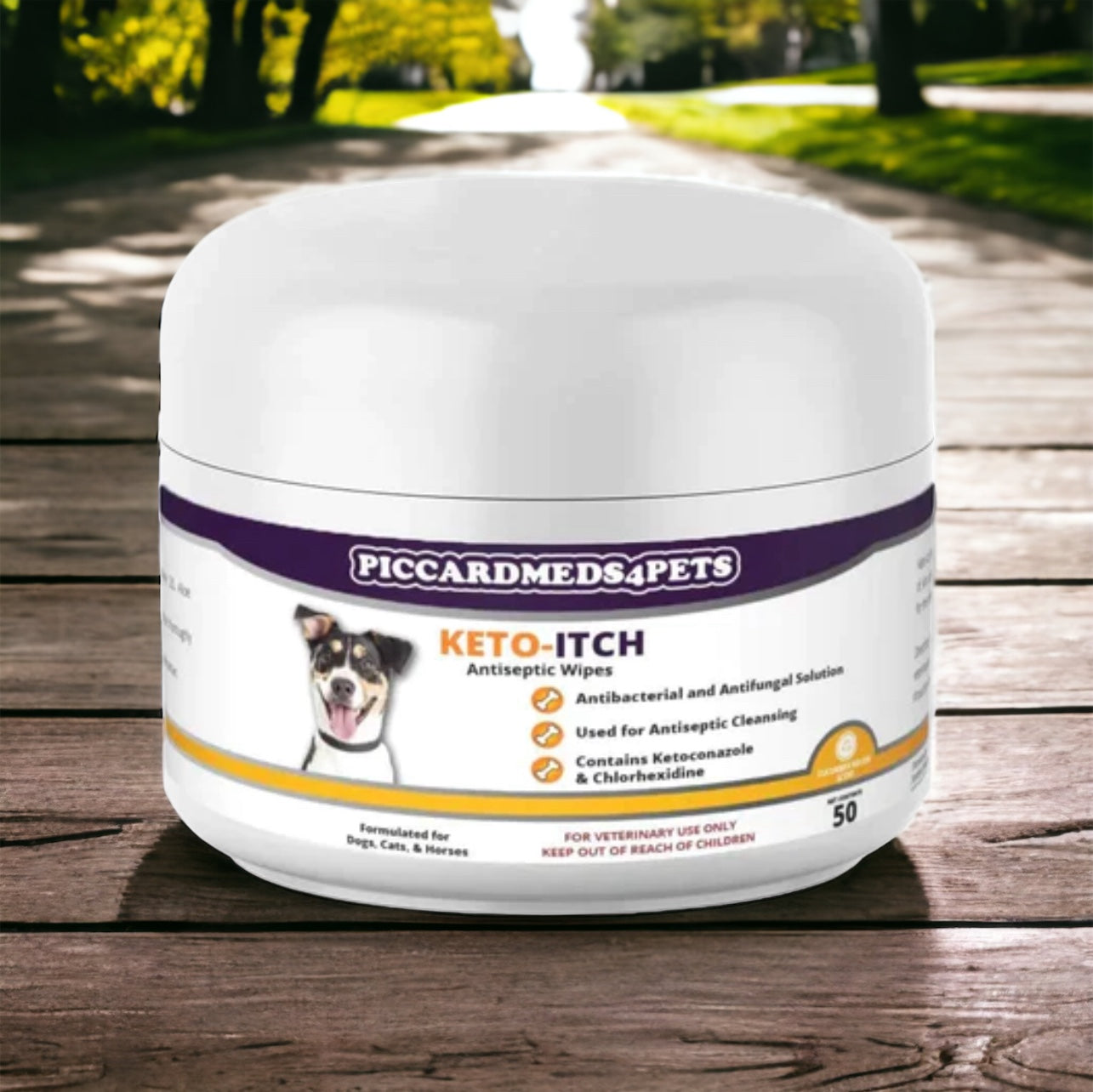 Piccardmeds4pets Pet Ear & Skin Care Kit Wipes + Ear Flush for Itch & Odor Pet Bundle
